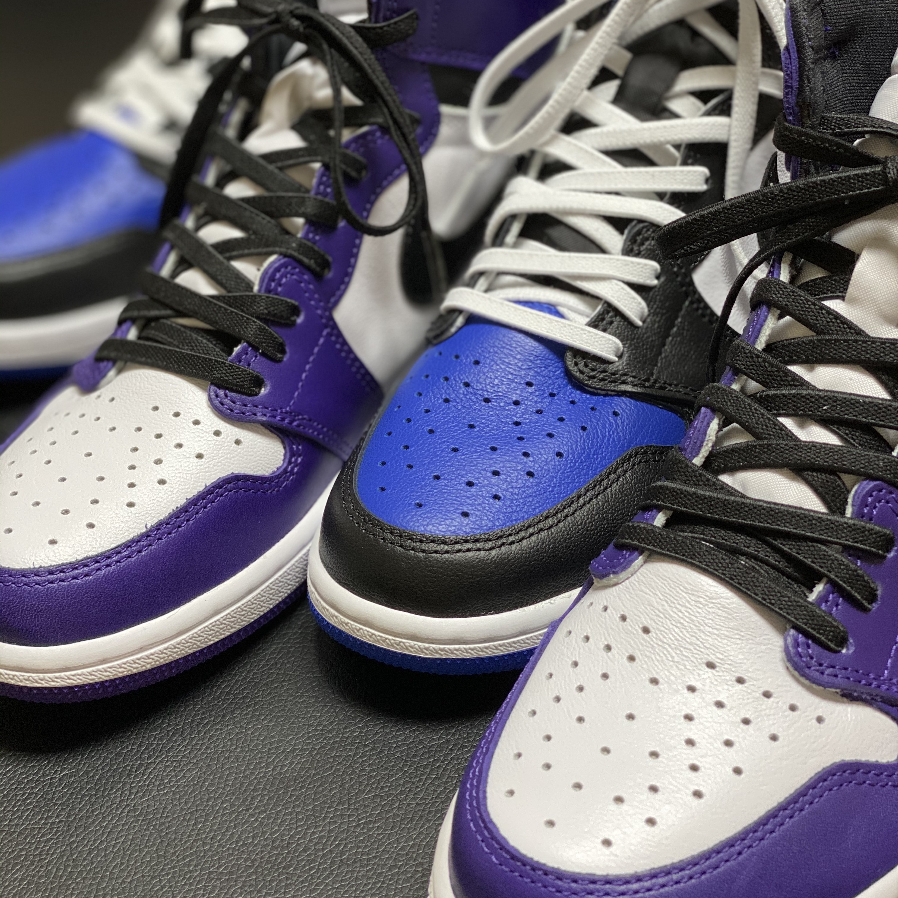Jordan 1 Retro High OG Court Purple 2020, Jordan 1 Retro High OG Royal Toe 착용 스타일 - 4