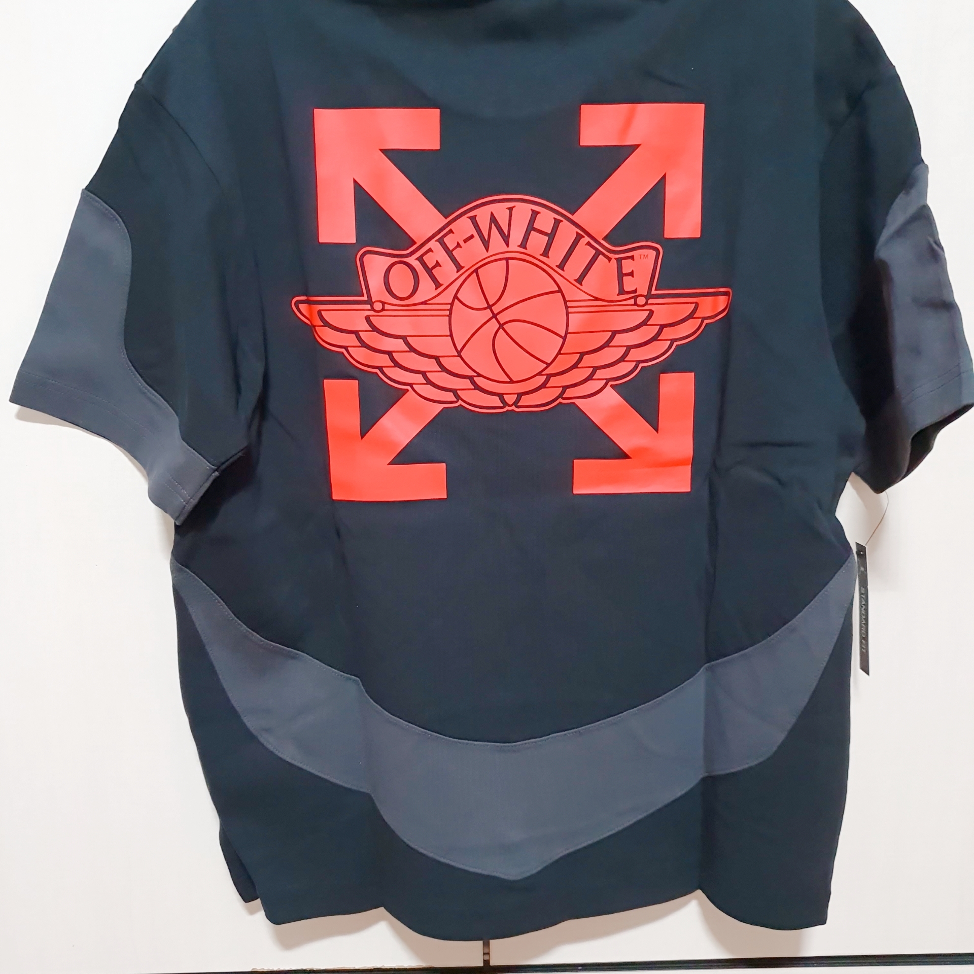 Jordan x Off-White T-Shirt Black - Asia 착용 스타일 - 2