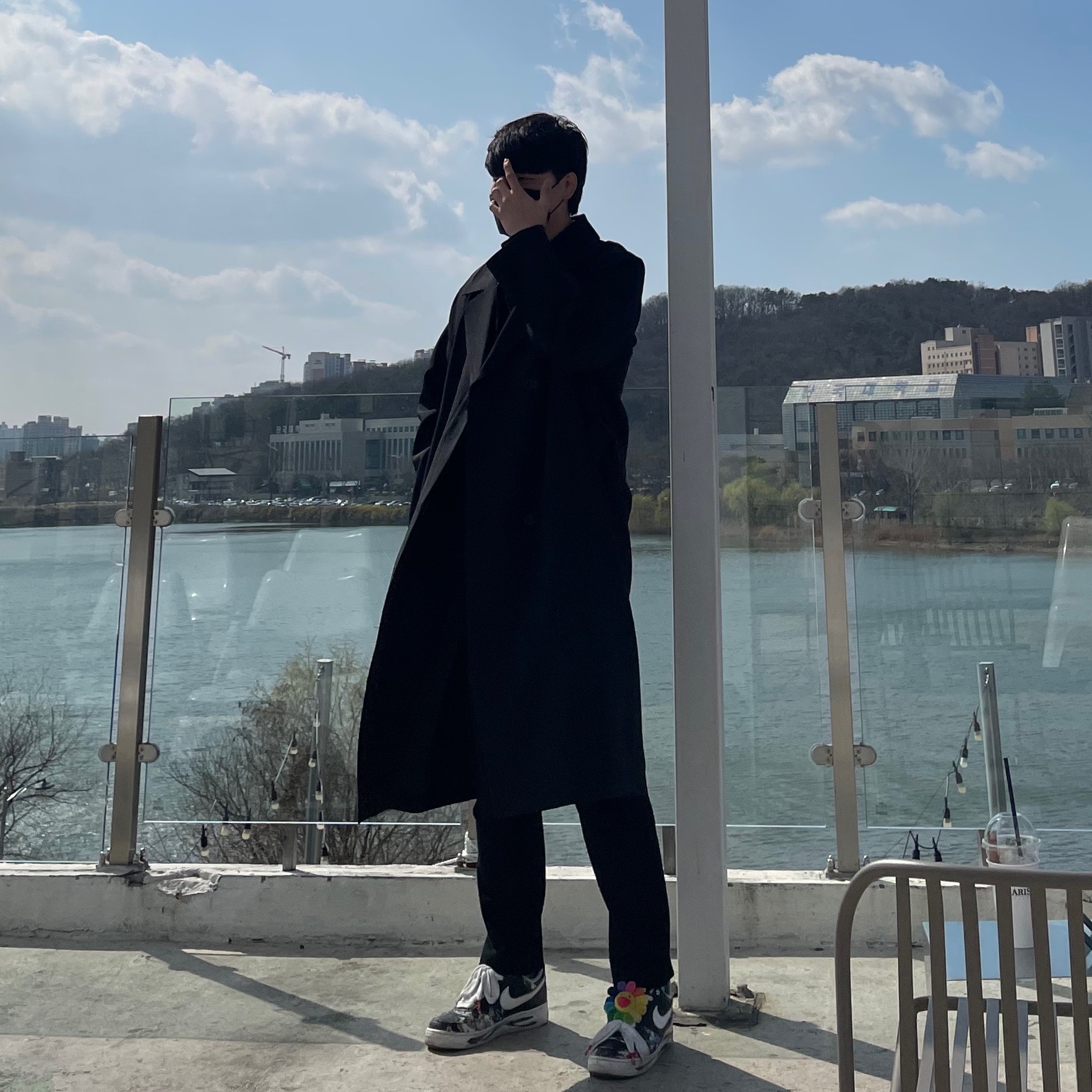Nike x Peaceminusone Air Force 1 Low Para-Noise 착용 스타일