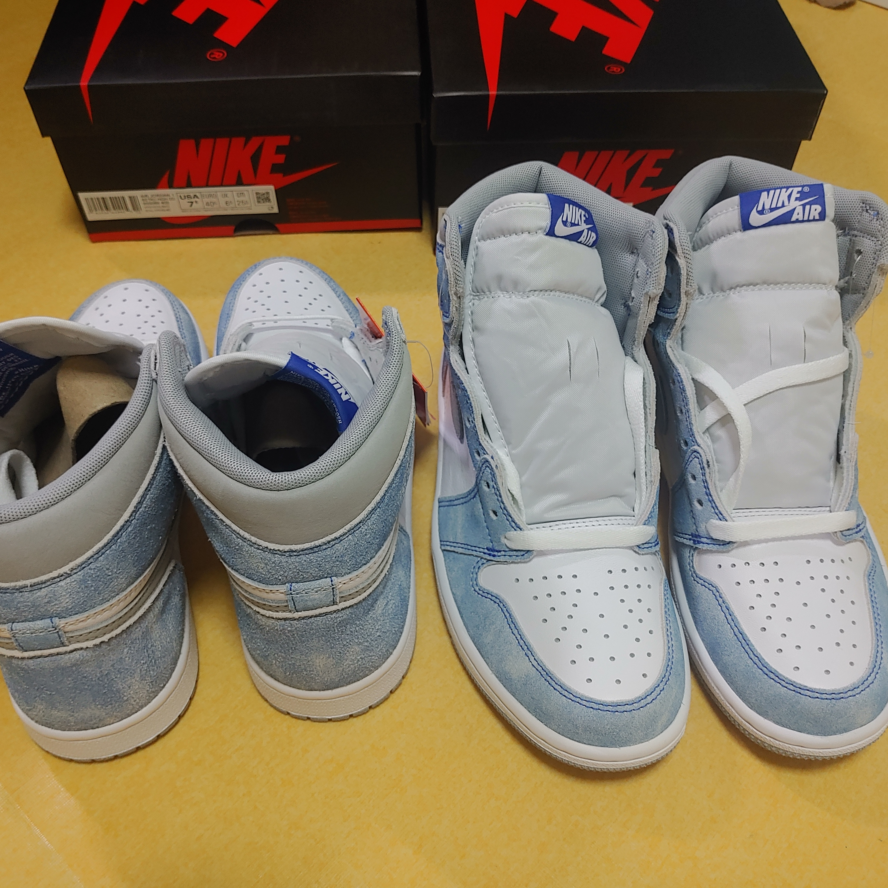 Jordan 1 Retro High OG Hyper Royal 착용 스타일 - 1