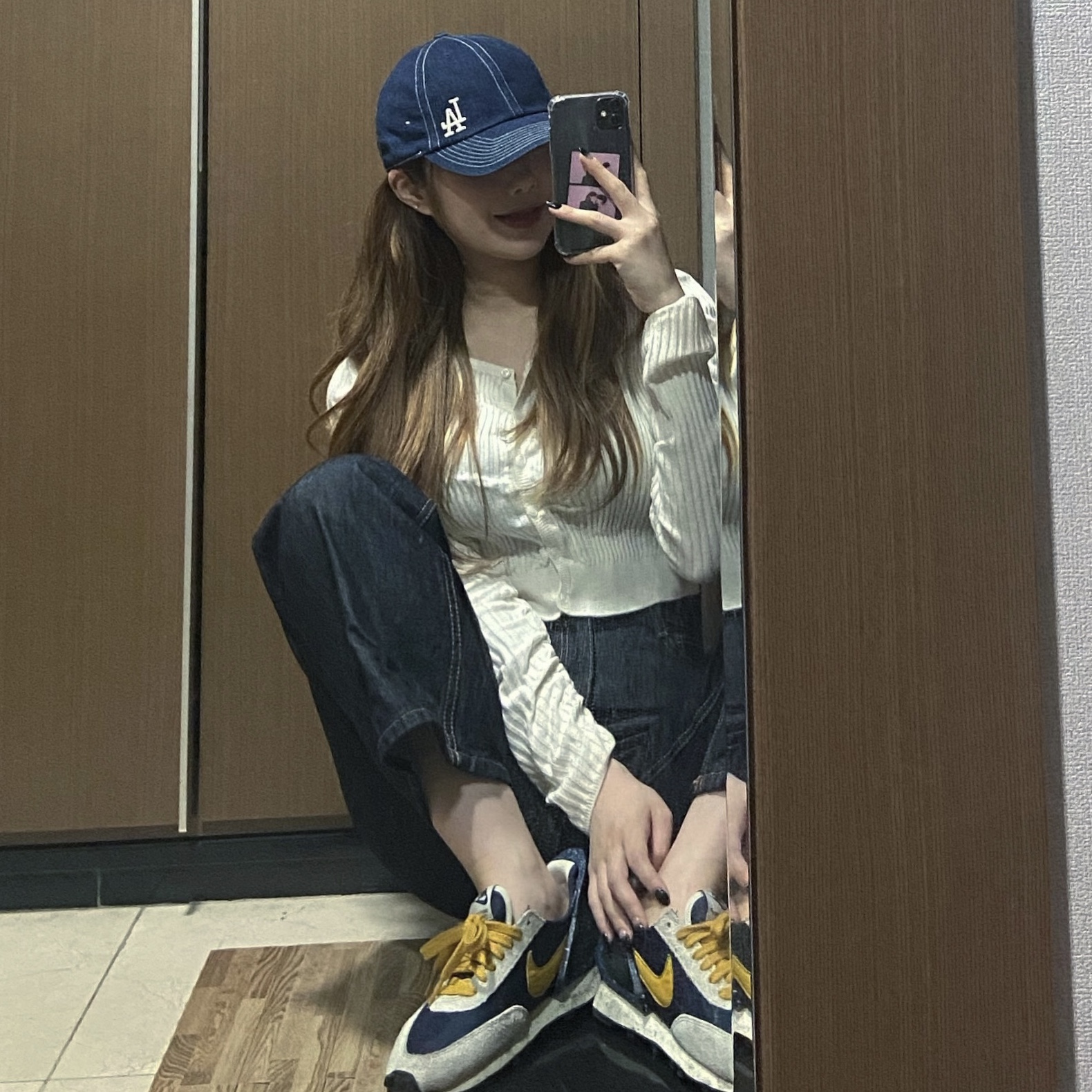 (W) Nike x Undercover Daybreak Obsidian 착용 스타일 - 2