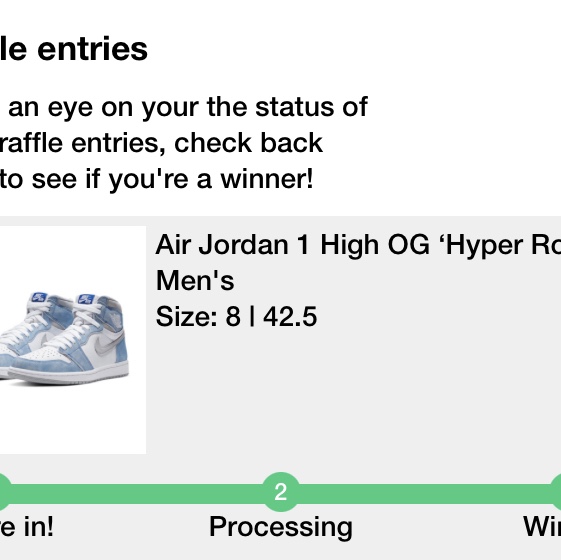 Jordan 1 Retro High OG Hyper Royal 착용 스타일 - 1
