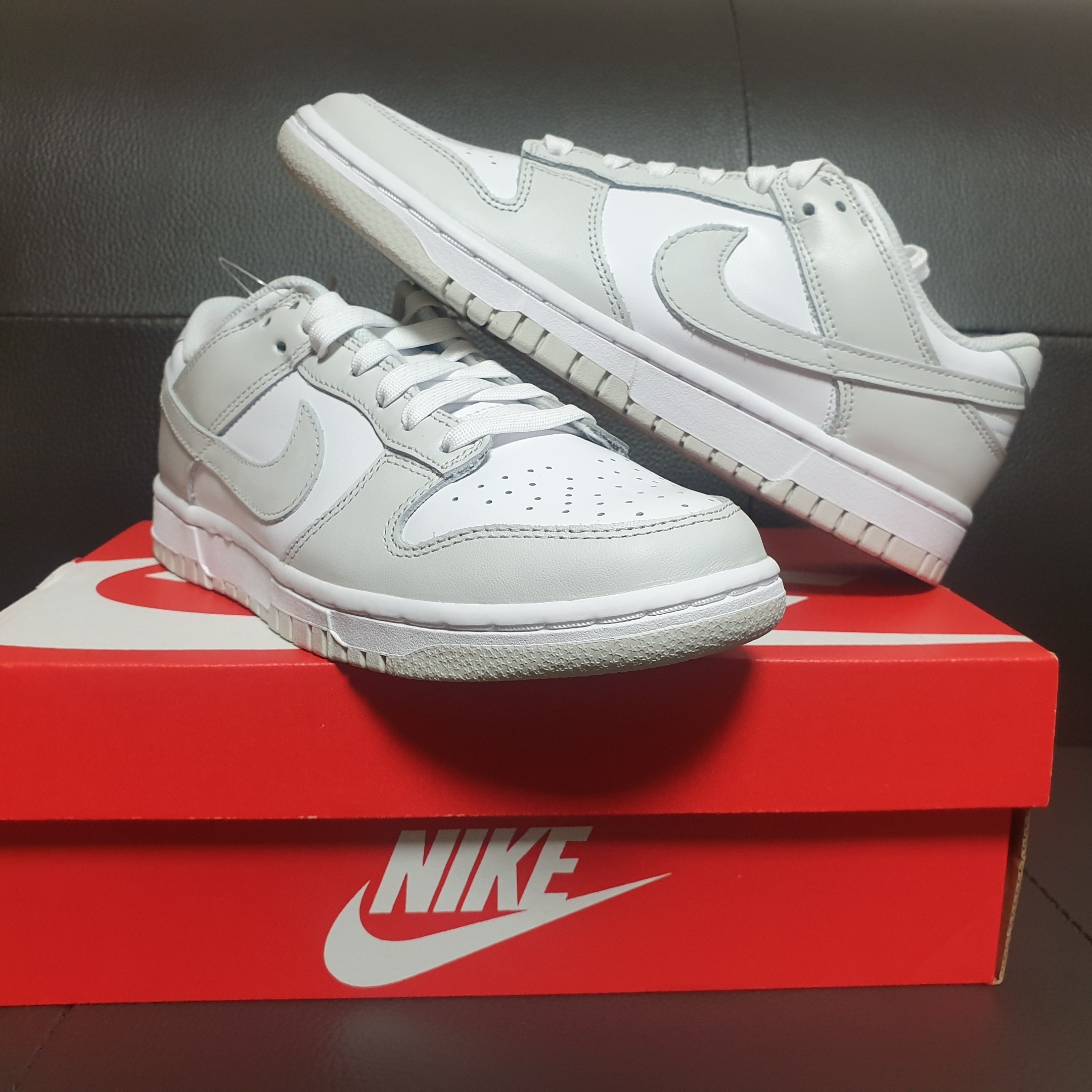 (W) Nike Dunk Low Photon Dust 착용 스타일 - 1