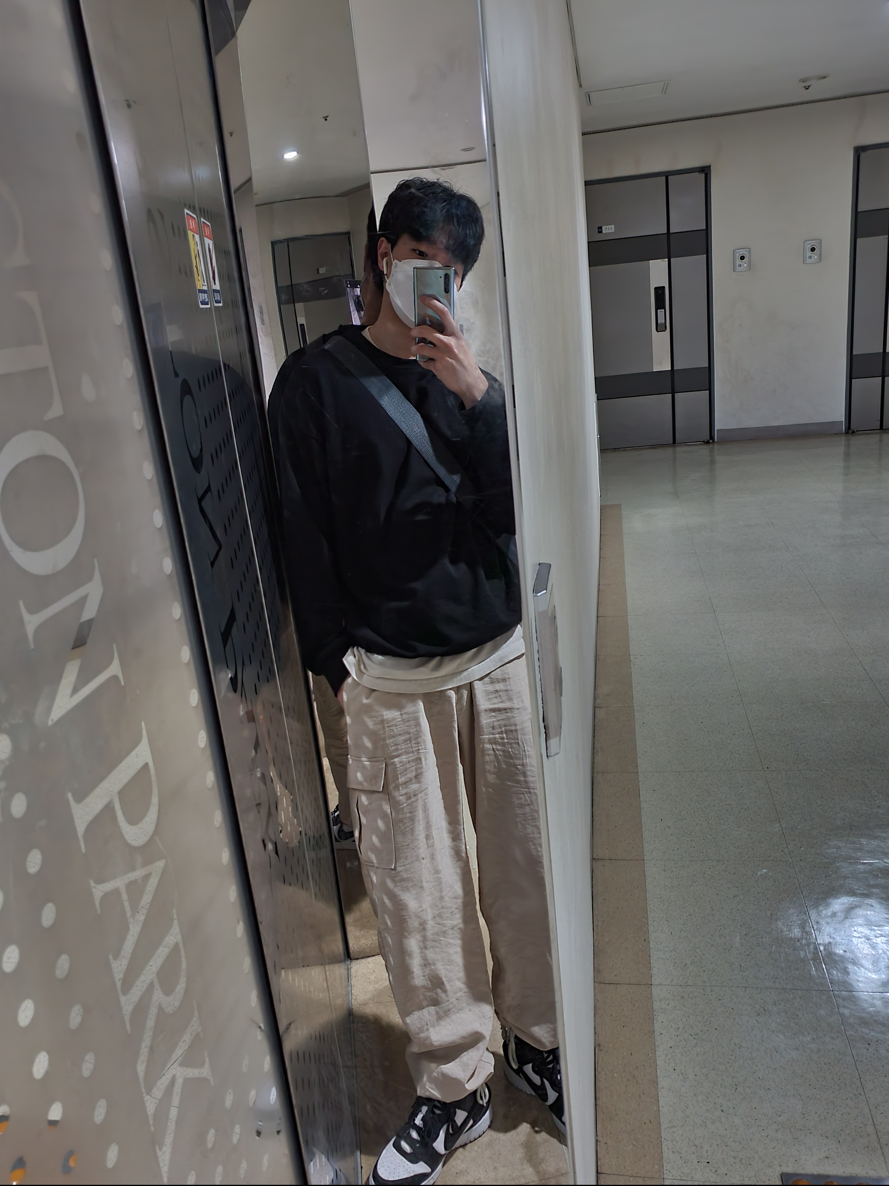 Nike x Ambush Dunk High Black 착용 스타일