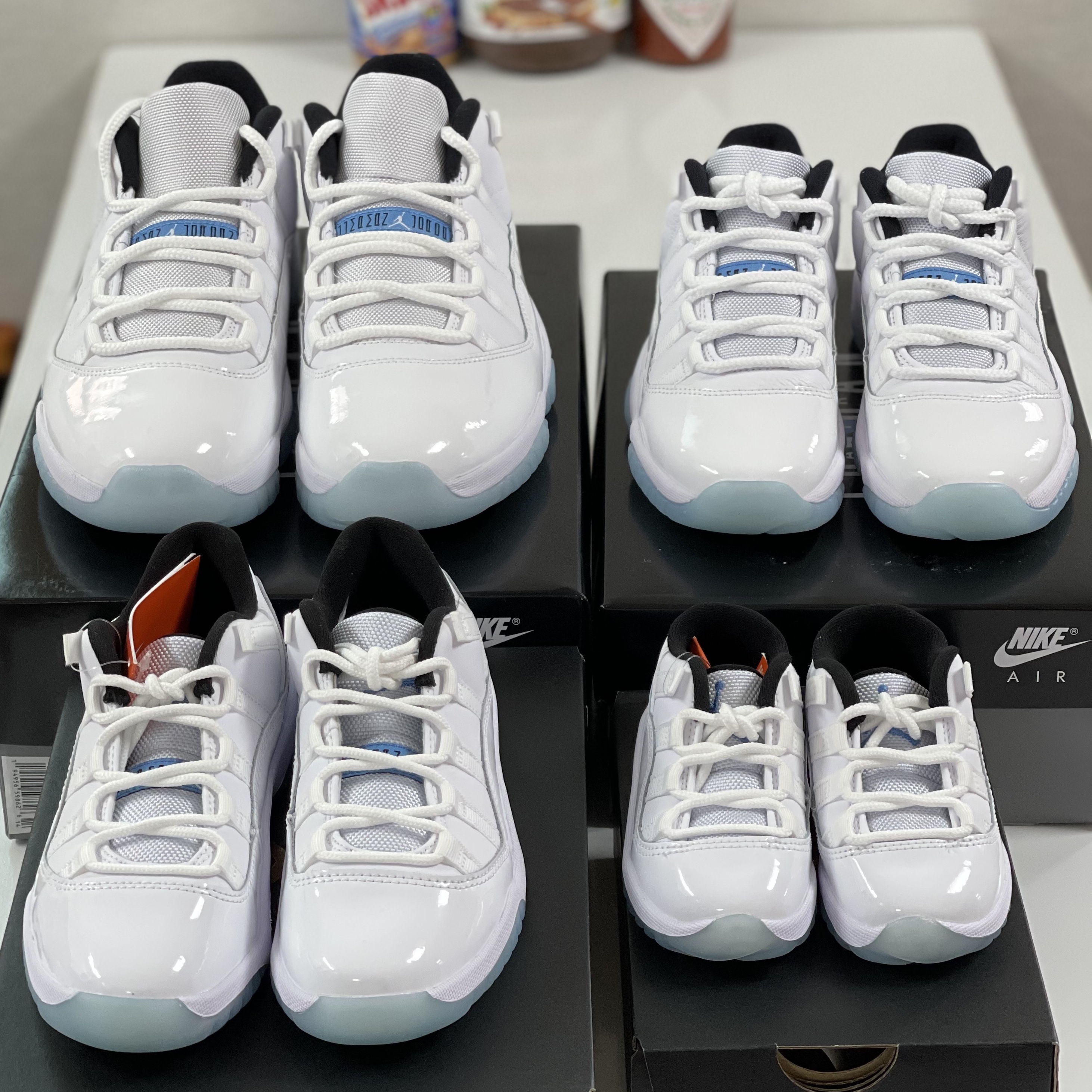 Jordan 11 Retro Low Legend Blue, (GS) Jordan 11 Retro Low Legend Blue 착용 스타일 - 3
