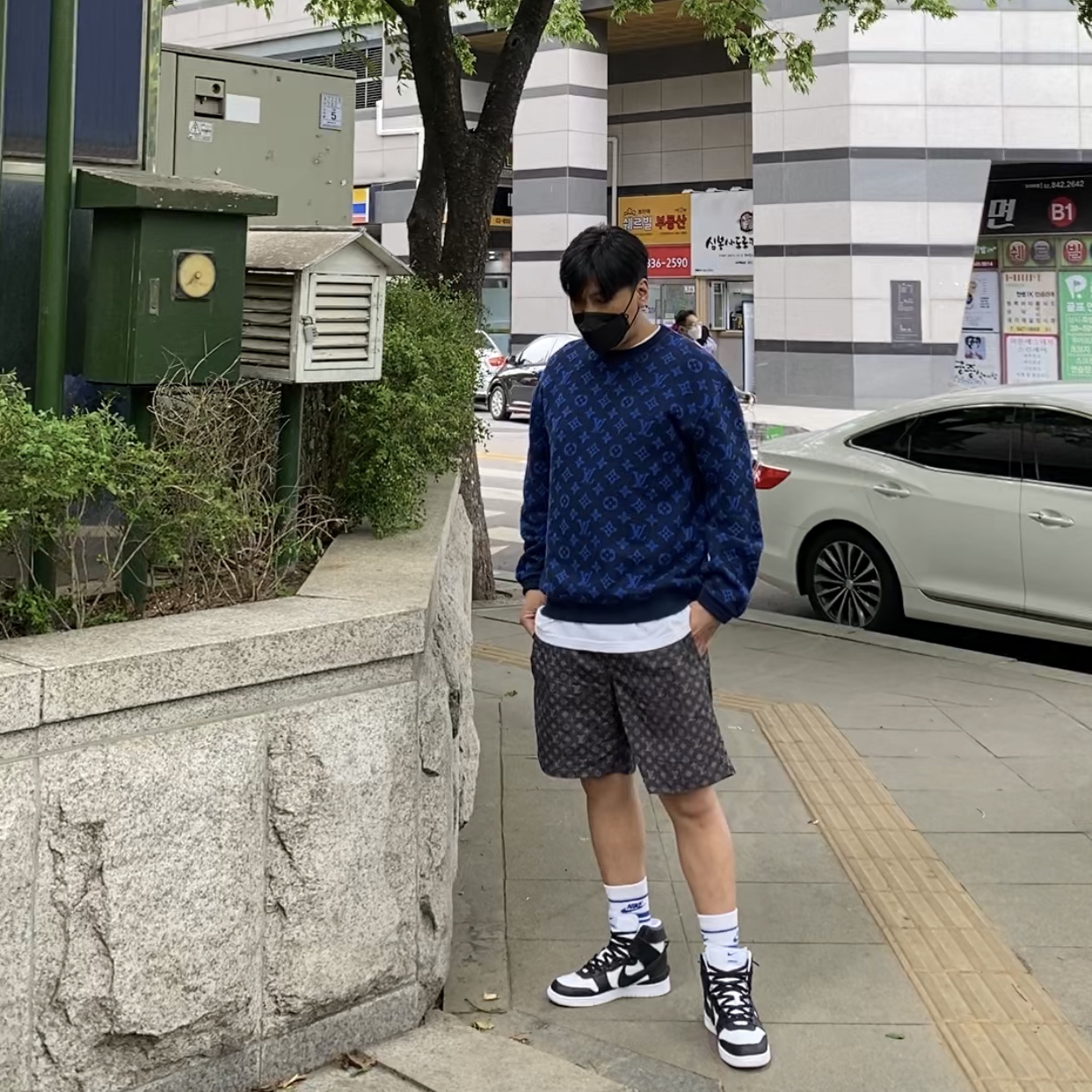 Nike x Ambush Dunk High Black 착용 스타일