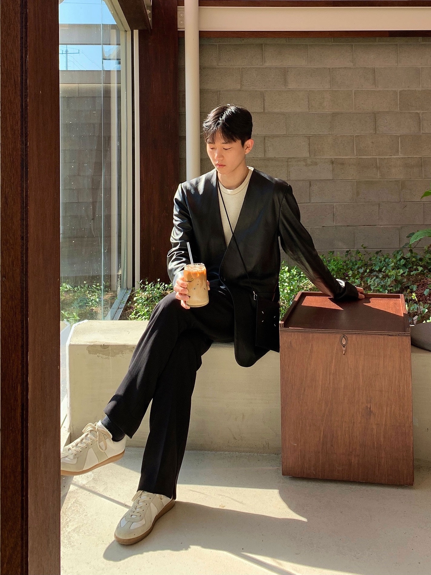 Maison Margiela Calfskin Replica Sneakers 착용 스타일 - 2