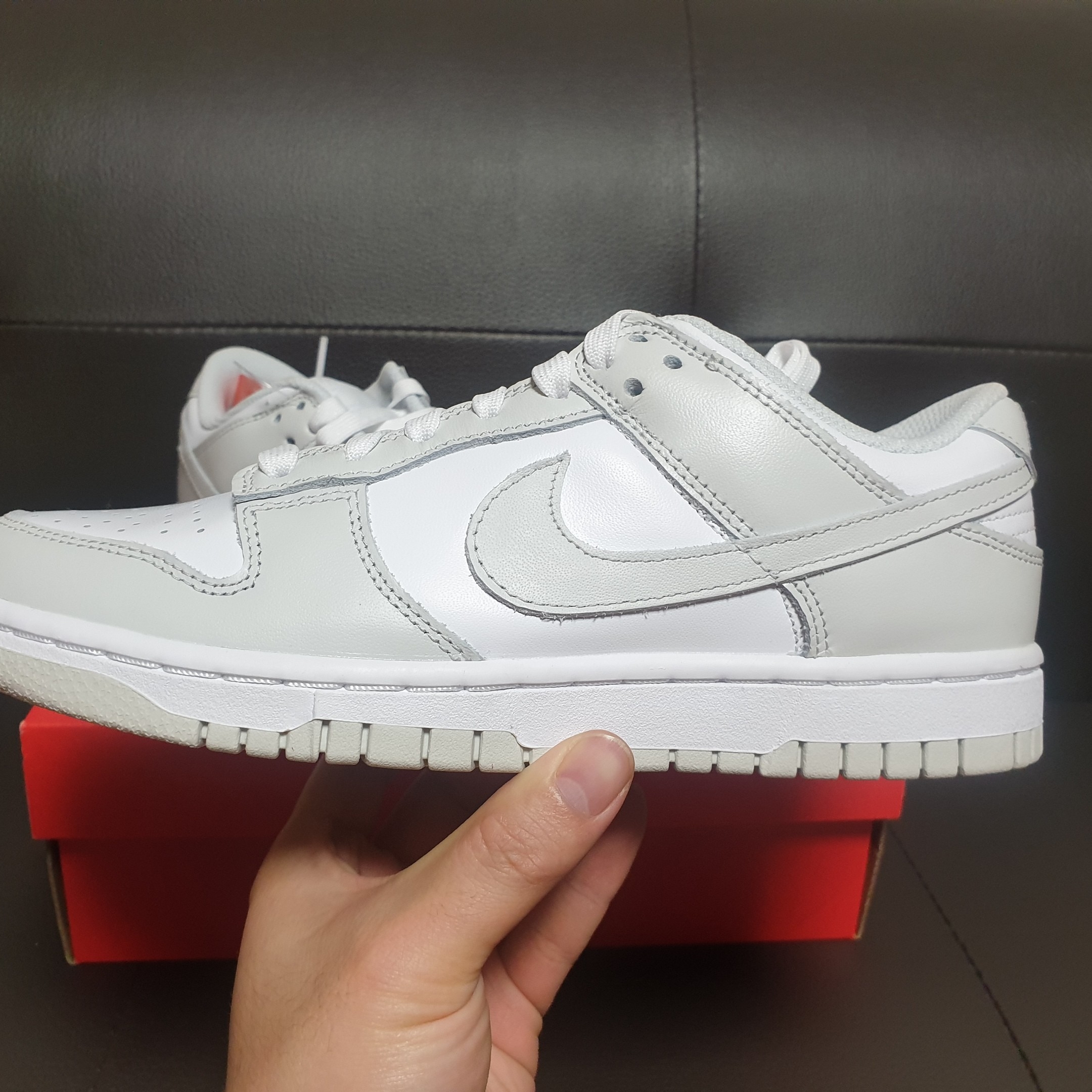(W) Nike Dunk Low Photon Dust 착용 스타일 - 3
