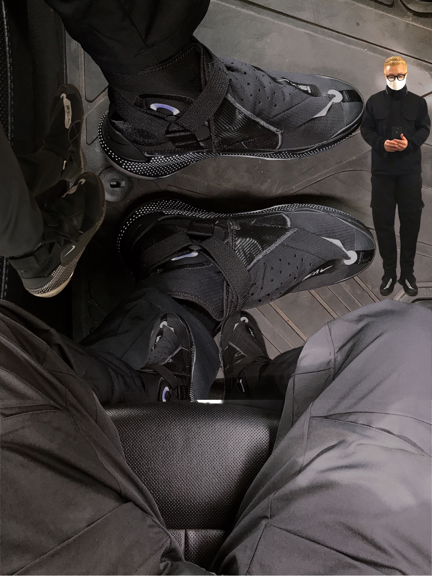 Nike ISPA Joyride Envelope Black 착용 스타일