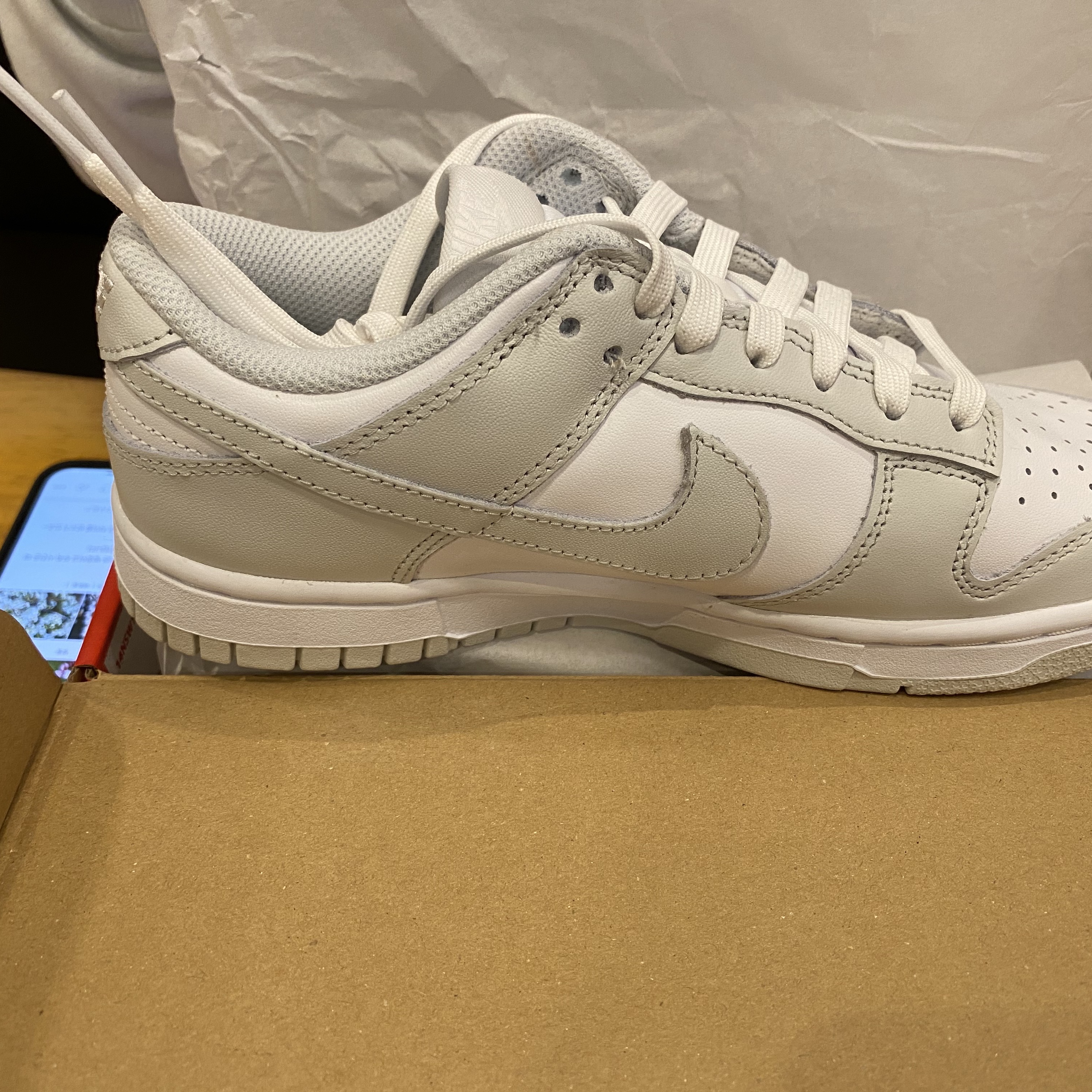 (W) Nike Dunk Low Photon Dust 착용 스타일