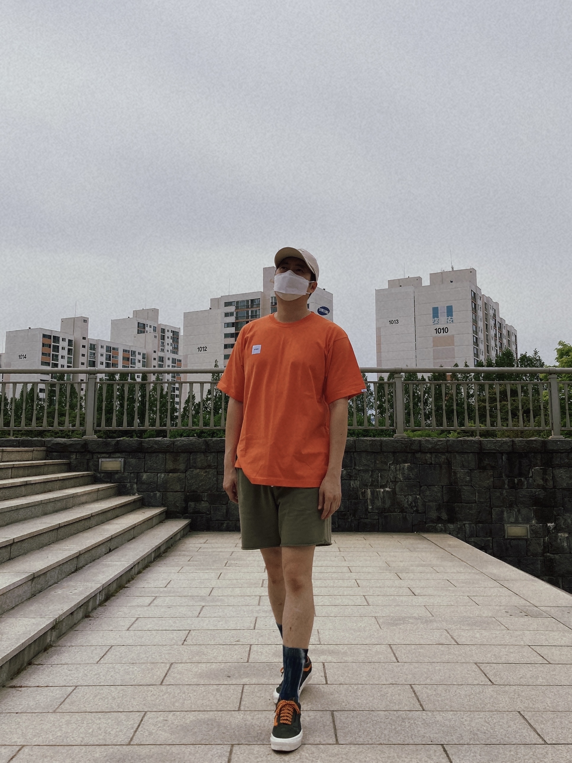 Vans Vault x Porter OG Old Skool LX Forest night 착용 스타일