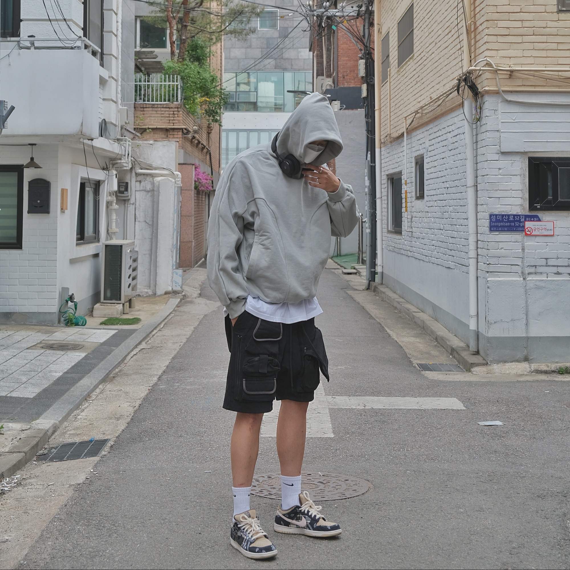 Nike x Travis Scott SB Dunk Low 착용 스타일