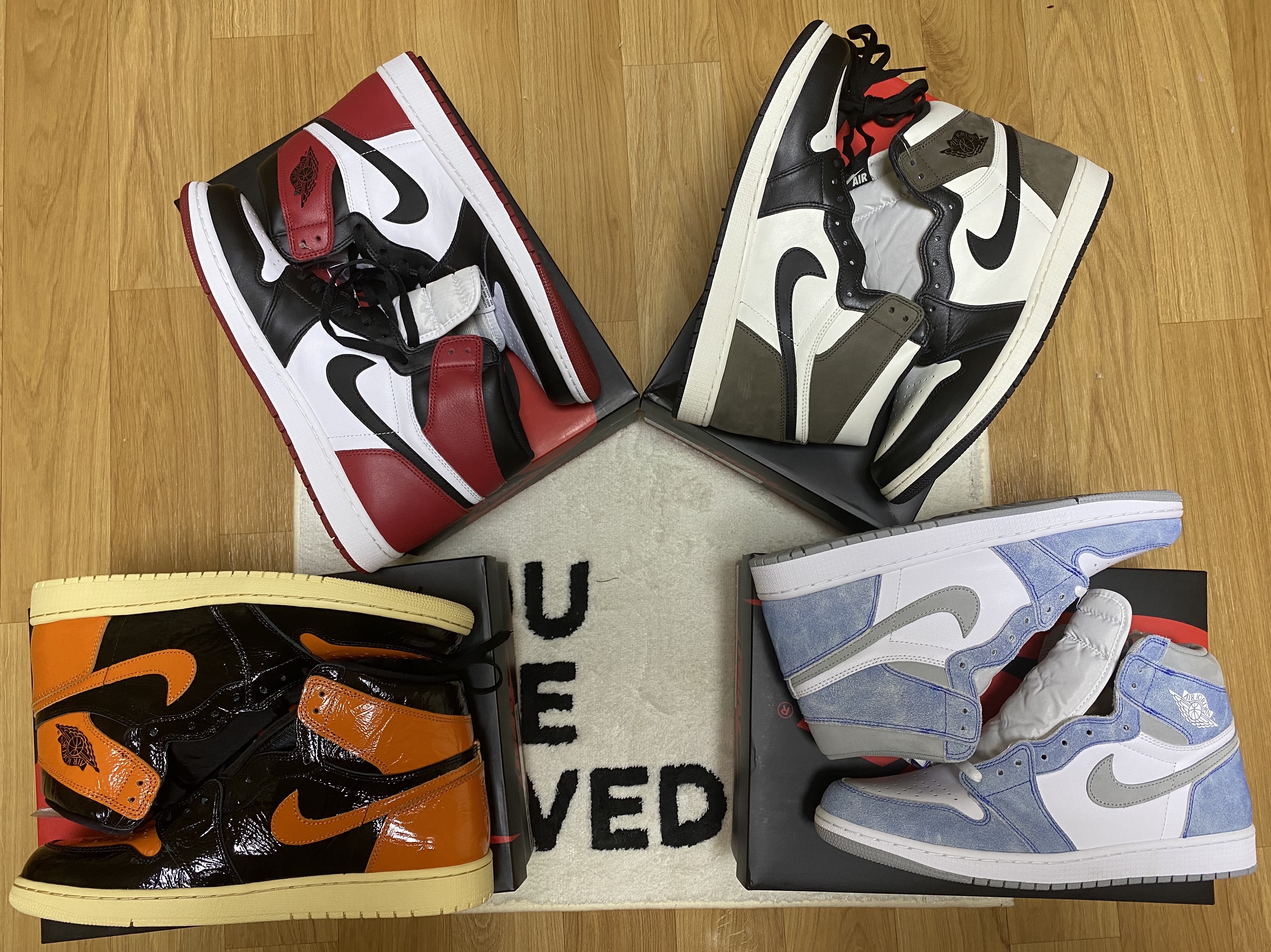 Jordan 1 Retro High OG Hyper Royal, Jordan 1 Retro High OG Black Mocha 착용 스타일
