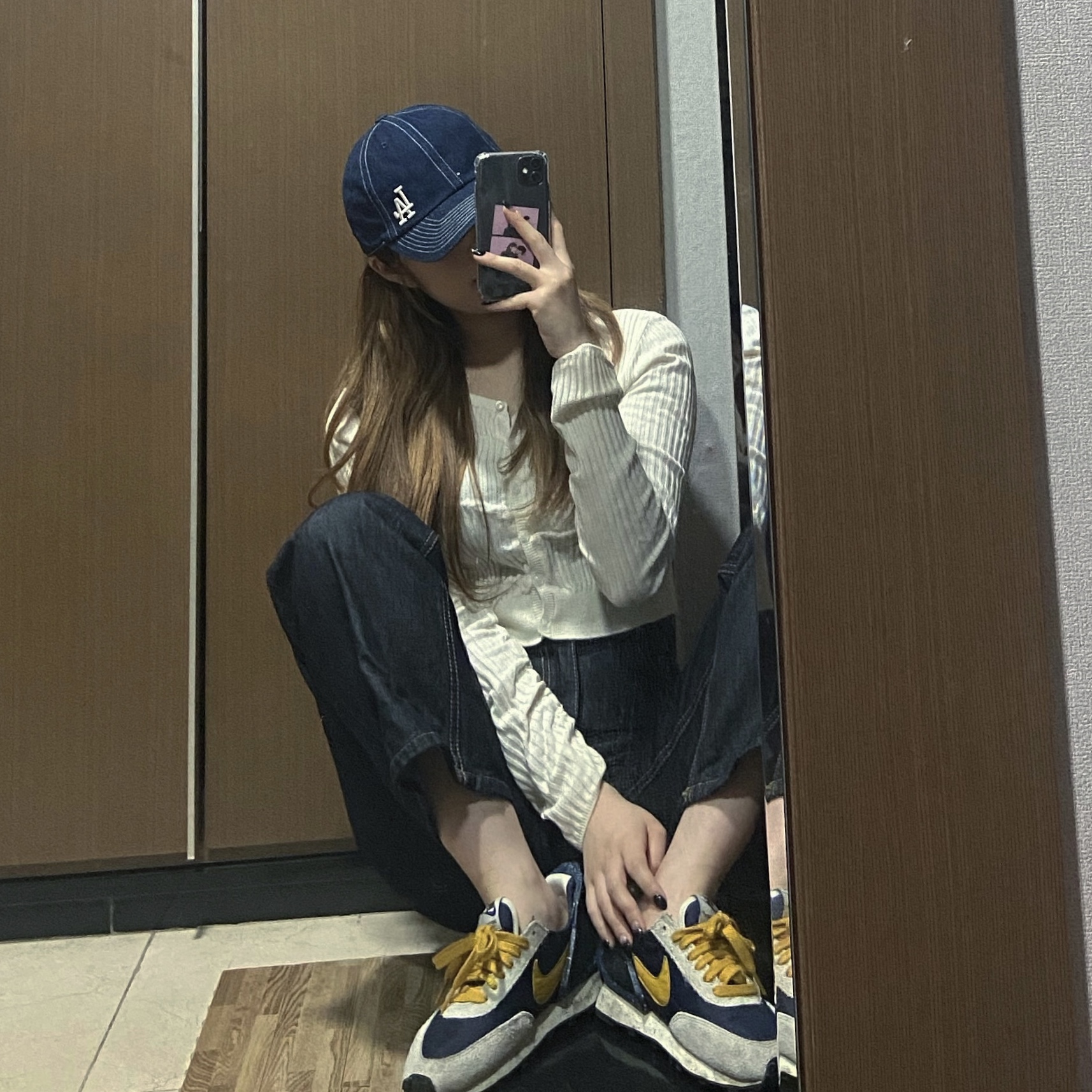 (W) Nike x Undercover Daybreak Obsidian 착용 스타일 - 1