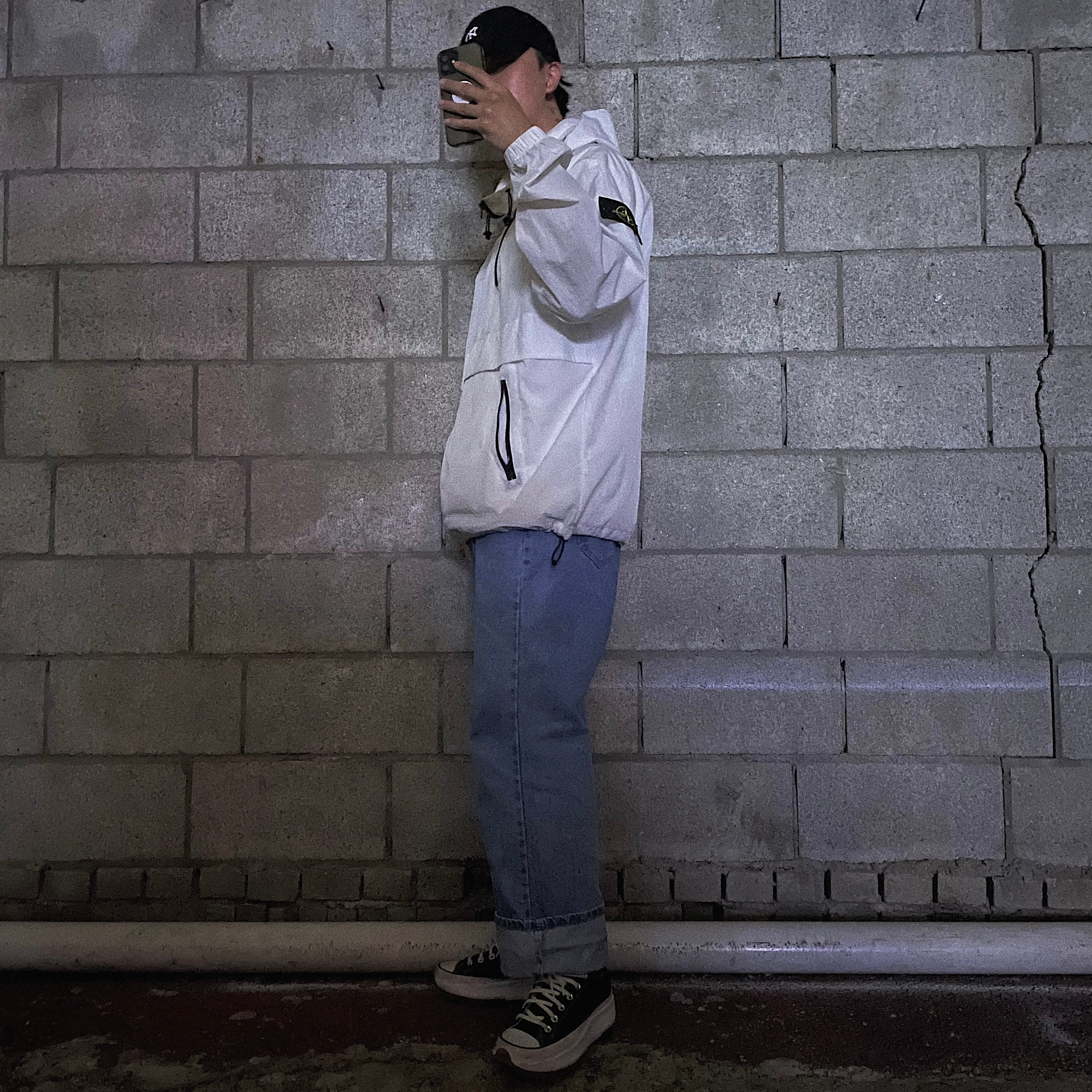 Converse Run Star Hike Low Black 착용 스타일