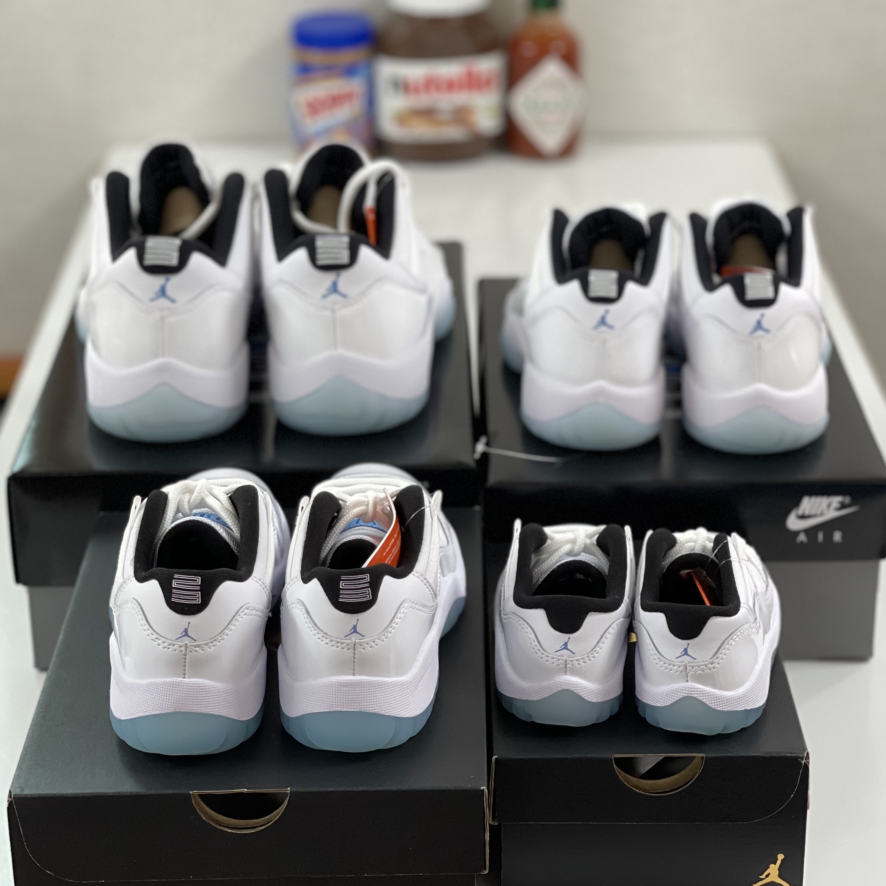 Jordan 11 Retro Low Legend Blue, (GS) Jordan 11 Retro Low Legend Blue 착용 스타일 - 4