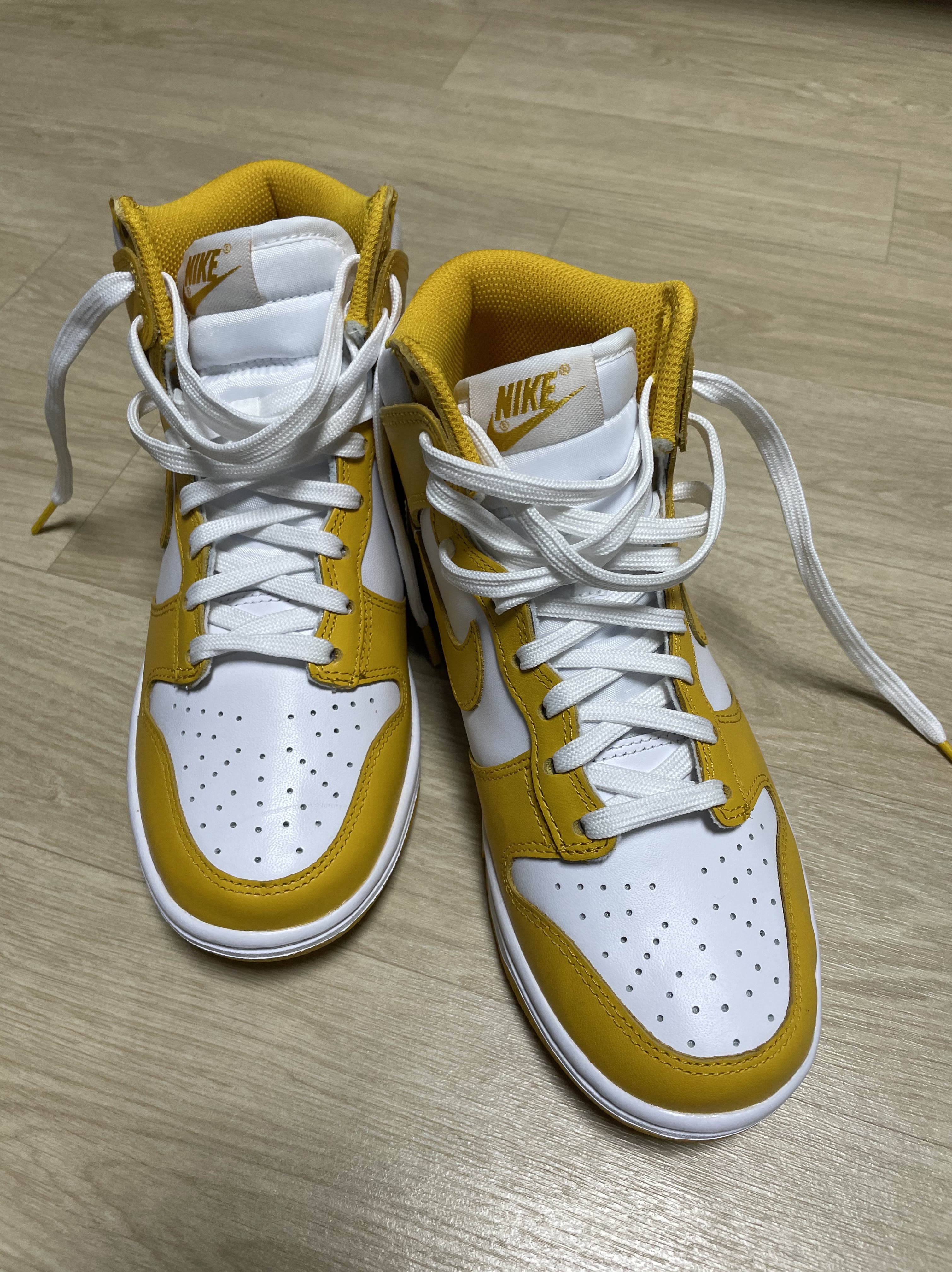 (W) Nike Dunk High Dark Sulfur 착용 스타일 - 2