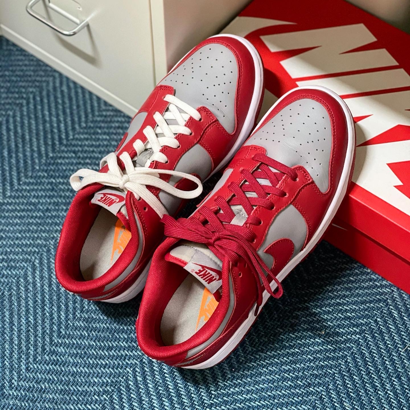 Nike Dunk Low Retro Medium Grey 착용 스타일 - 1