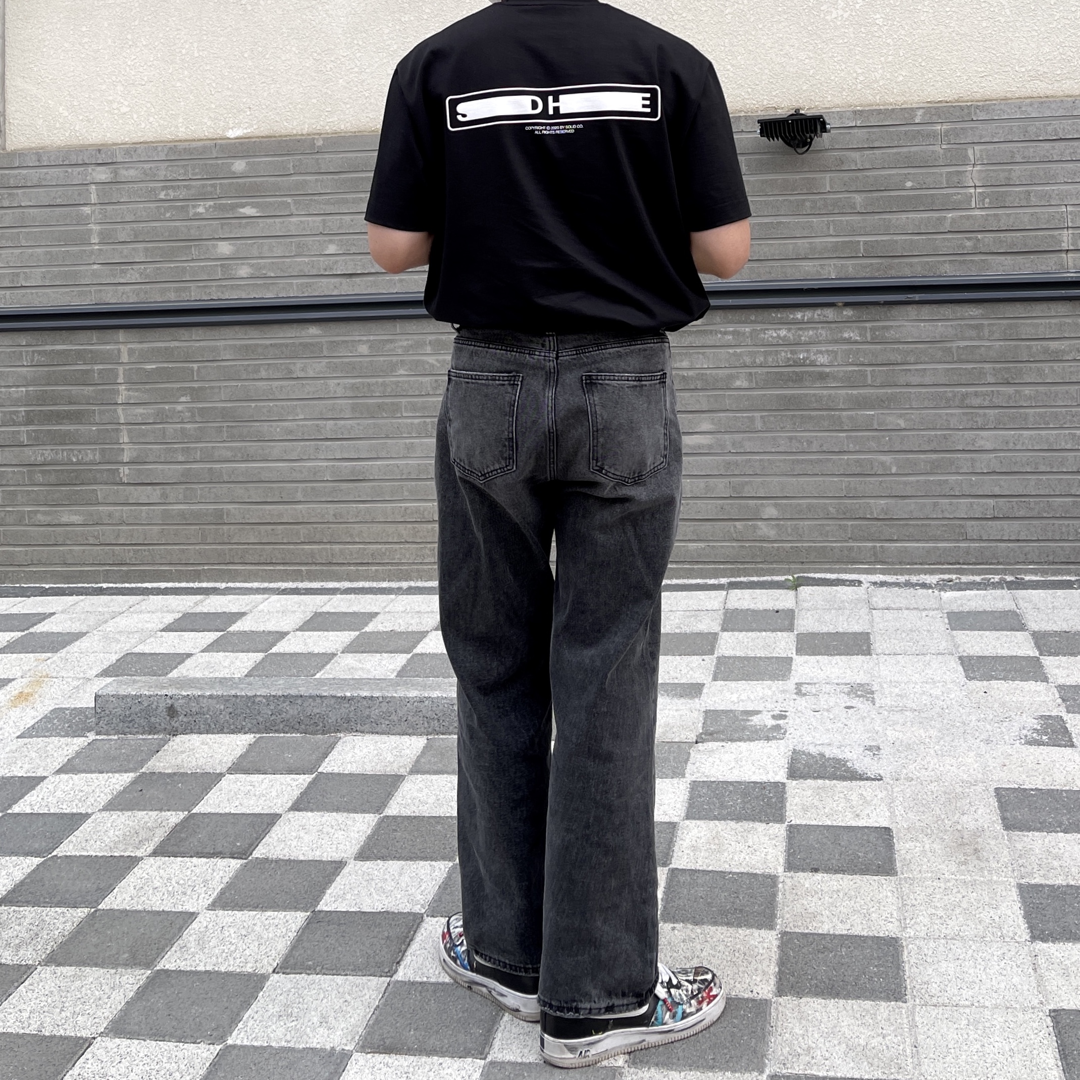 Nike x Peaceminusone Air Force 1 Low Para-Noise 착용 스타일