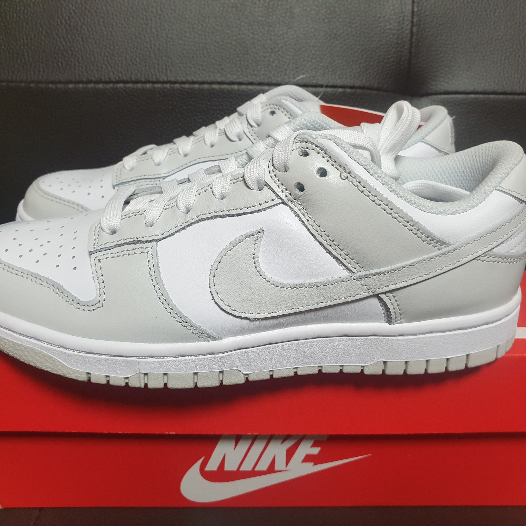 (W) Nike Dunk Low Photon Dust 착용 스타일 - 4