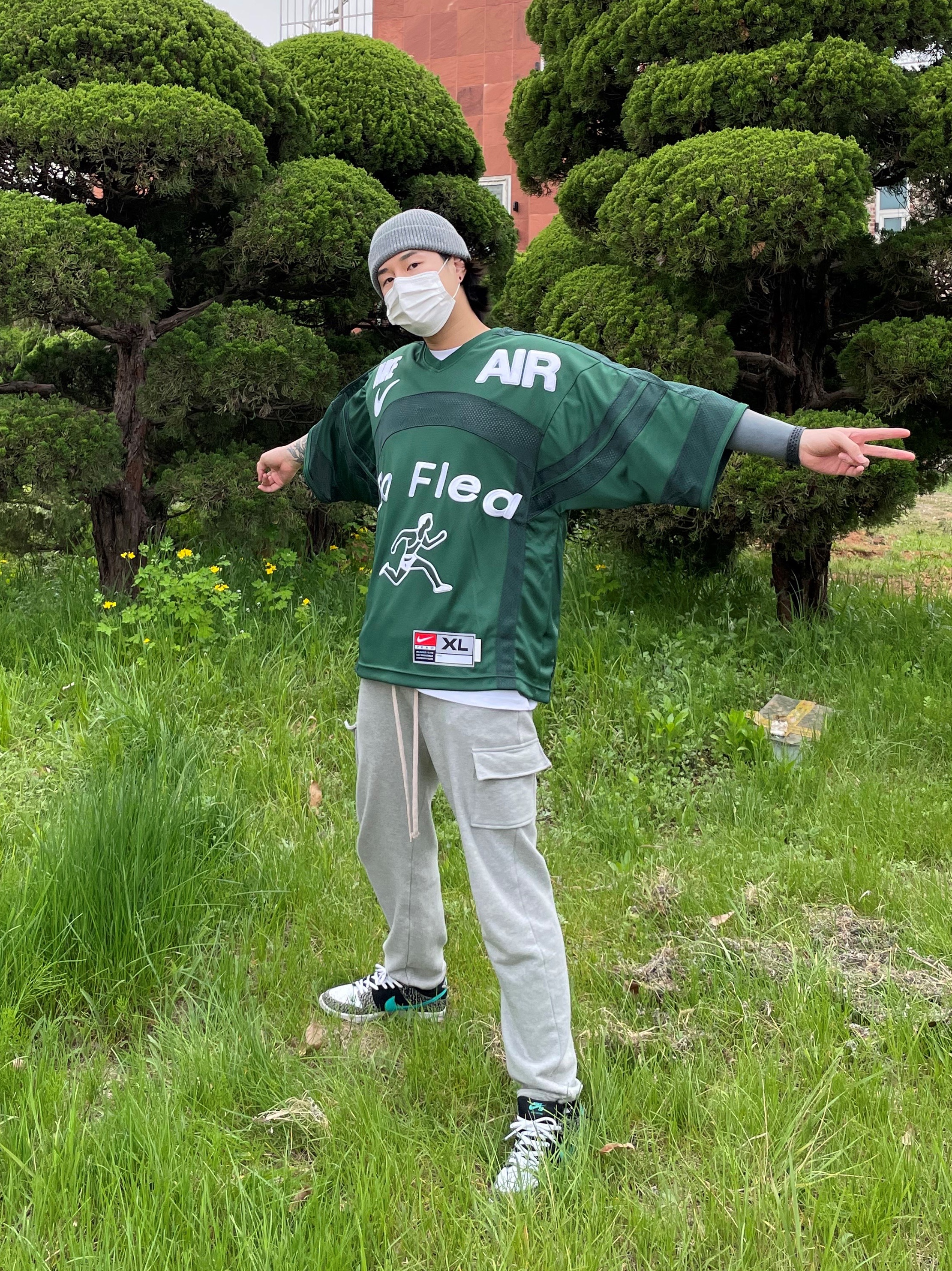 Nike x Cactus Plant Flea Market S/S Jersey Green - Asia, Nike SB Dunk Low Pro Clear Jade 착용 스타일 - 4