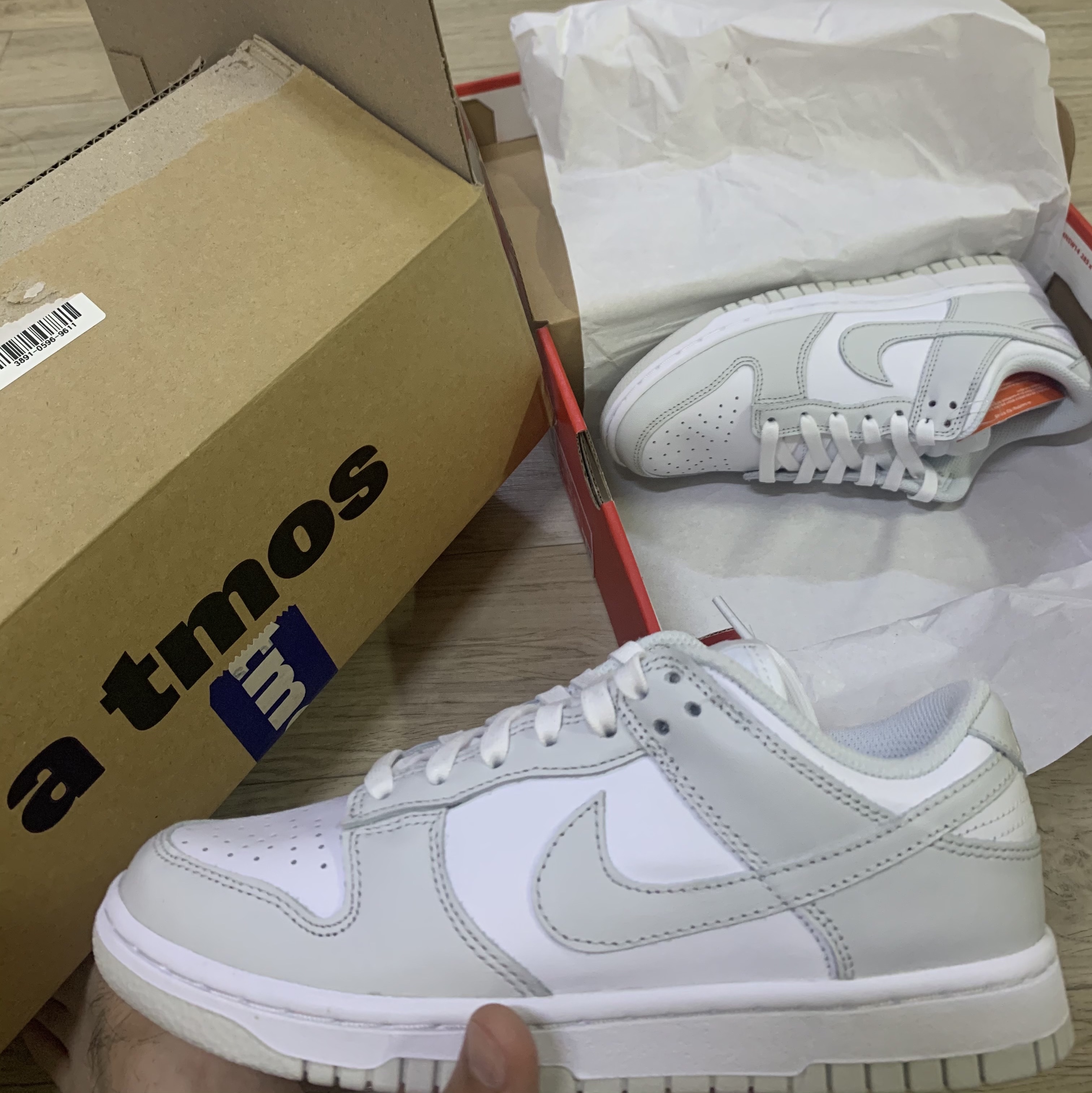 (W) Nike Dunk Low Photon Dust 착용 스타일