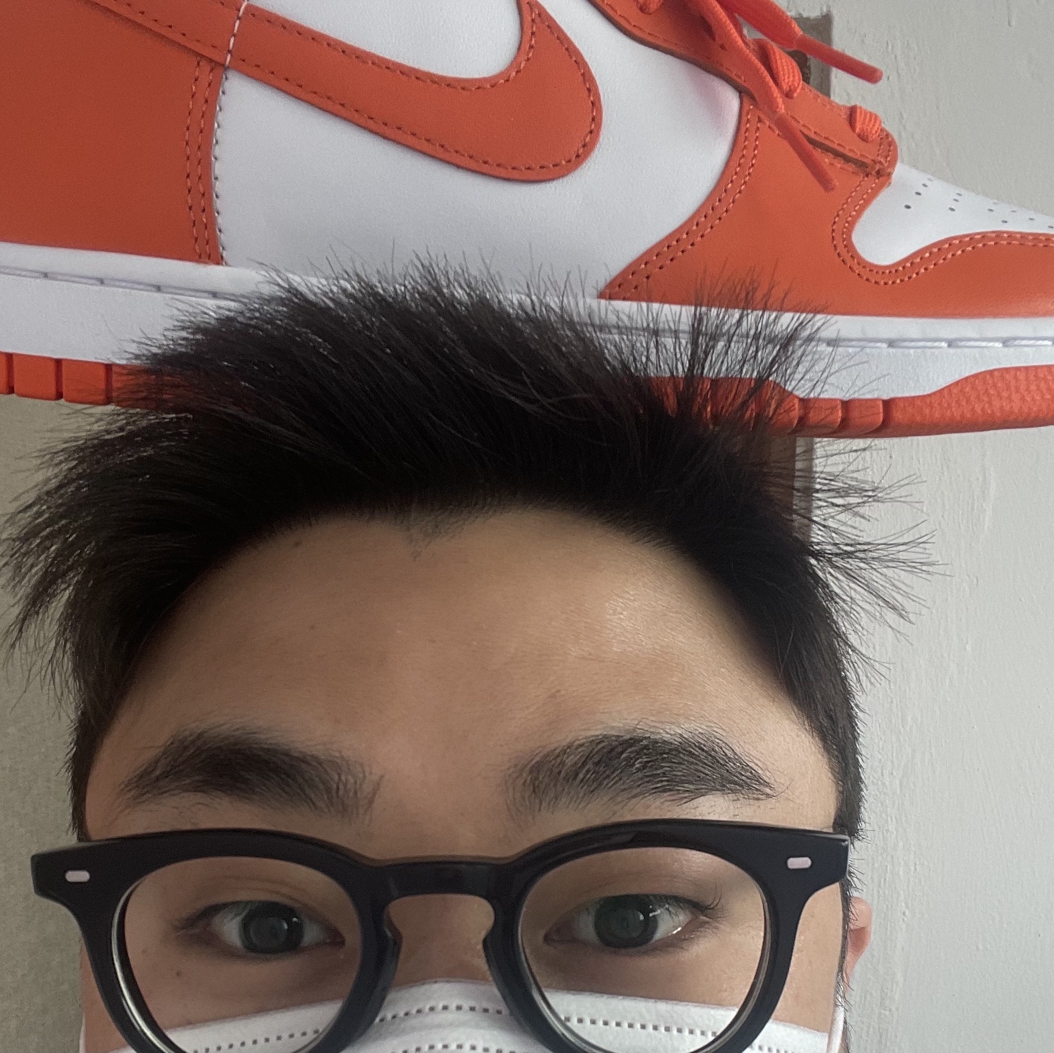 Nike Dunk High Retro Orange Blaze 착용 스타일