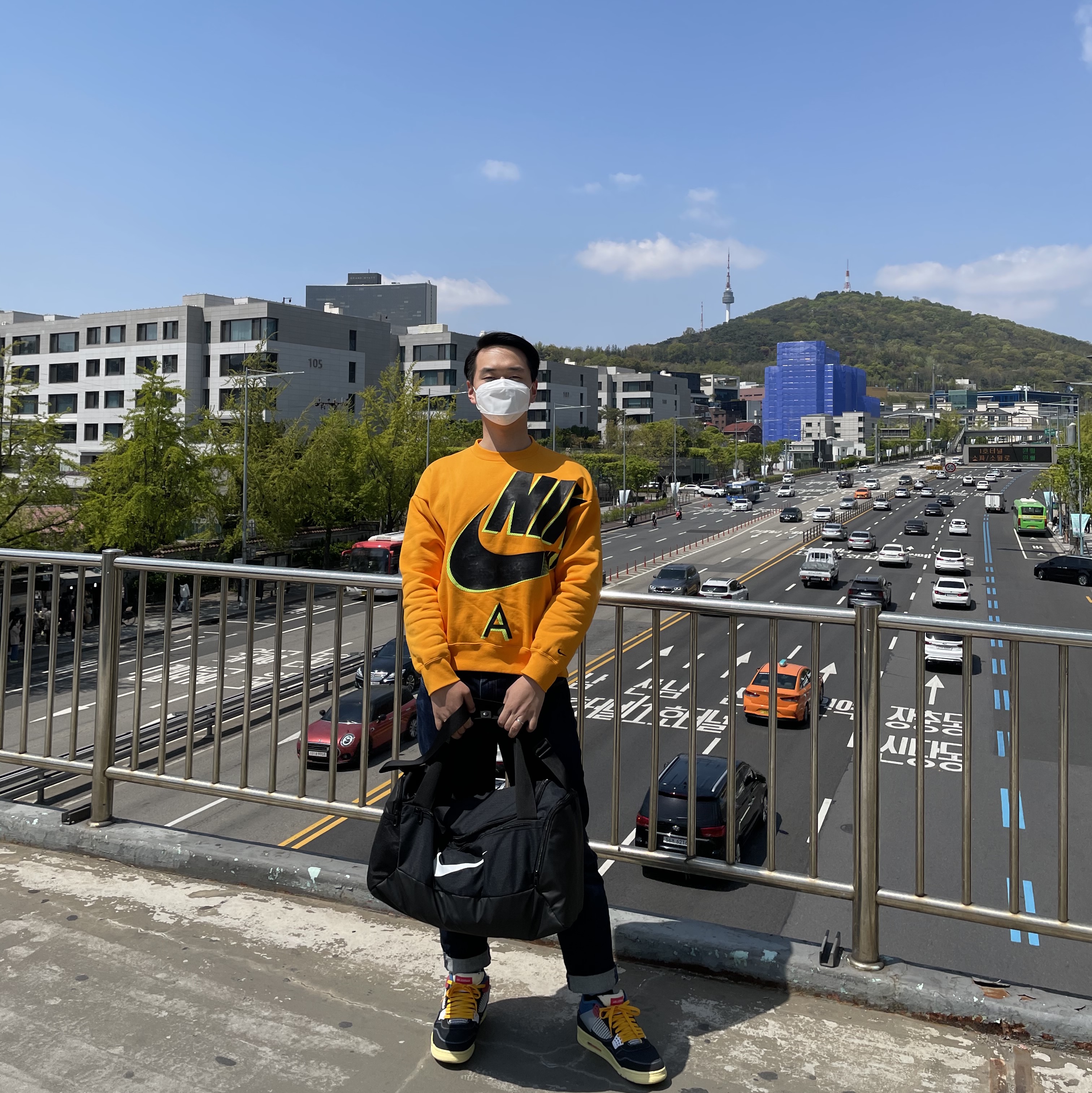 Nike x Kim Jones Fleece Crew Circuit Orange - US/EU, Jordan 4 x Union Retro Off Noir 착용 스타일
