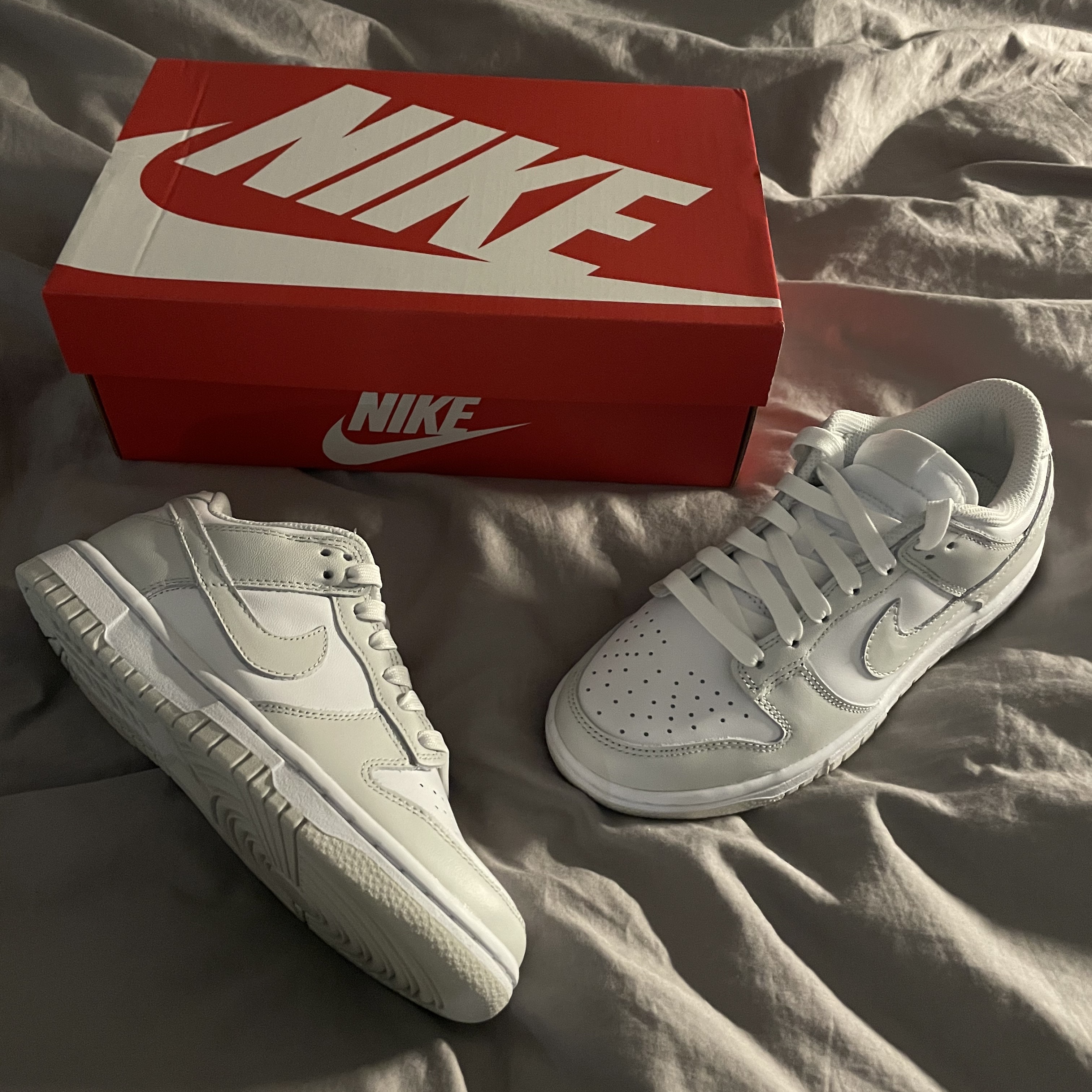 (W) Nike Dunk Low Photon Dust 착용 스타일
