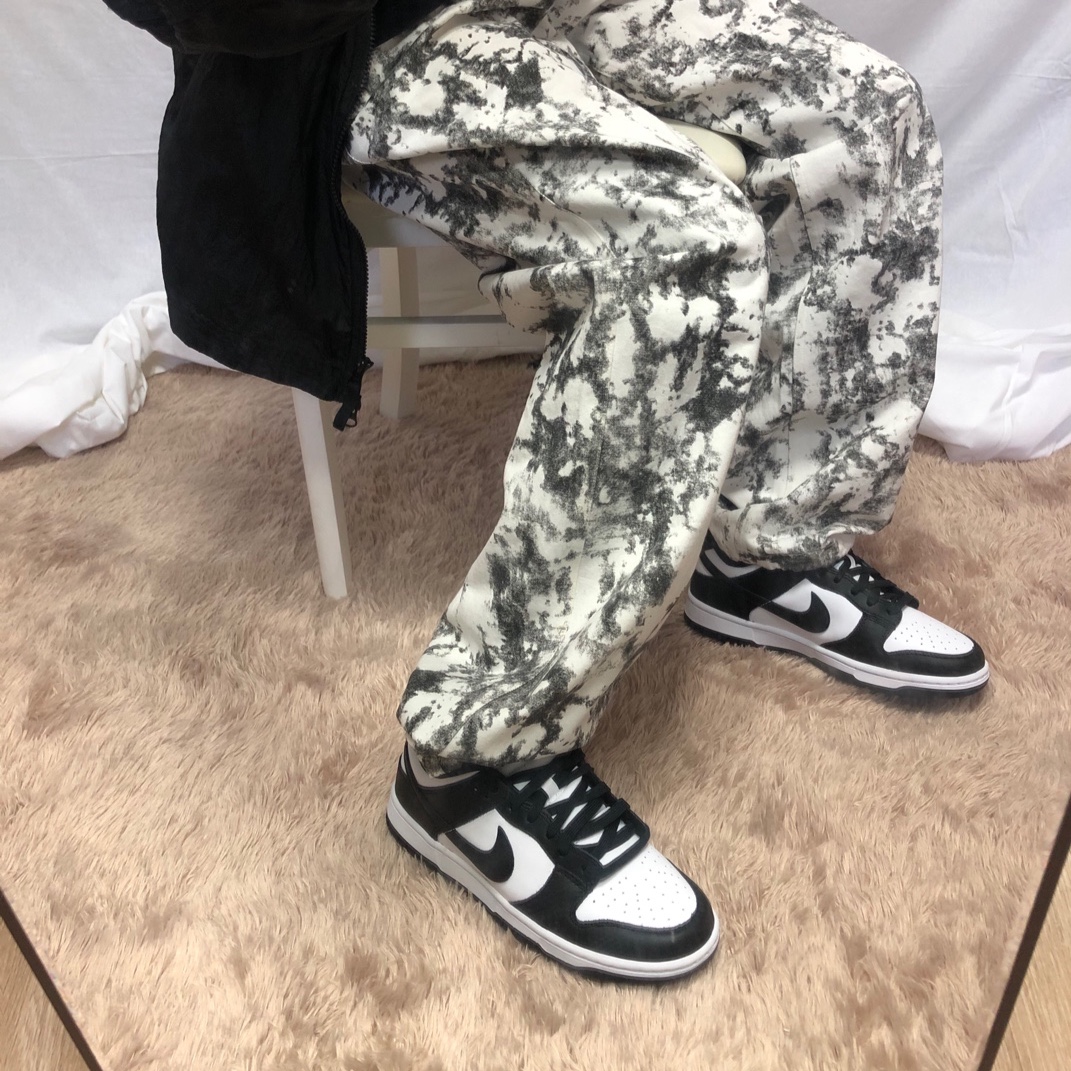 Nike Dunk Low Retro Black 착용 스타일