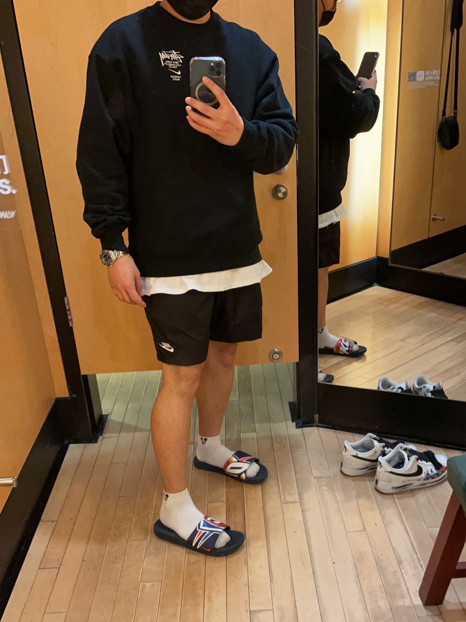 Nike x Stussy NRG ZR Fleece Crewneck Black - US/EU, Nike x Peaceminusone Air Force 1 Low Para-Noise 2.0 착용 스타일