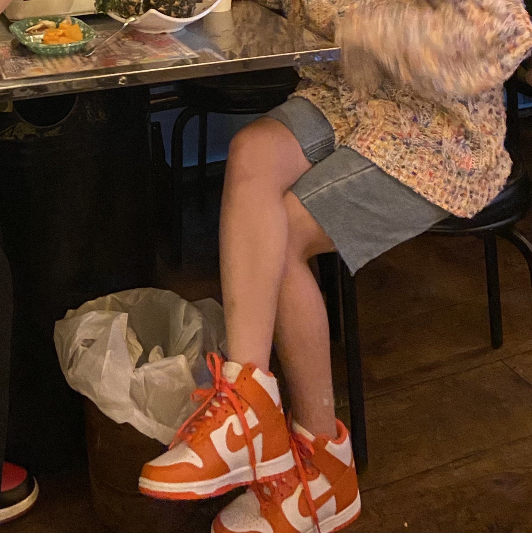 (W) Nike Dunk High Orange Blaze 착용 스타일 - 2