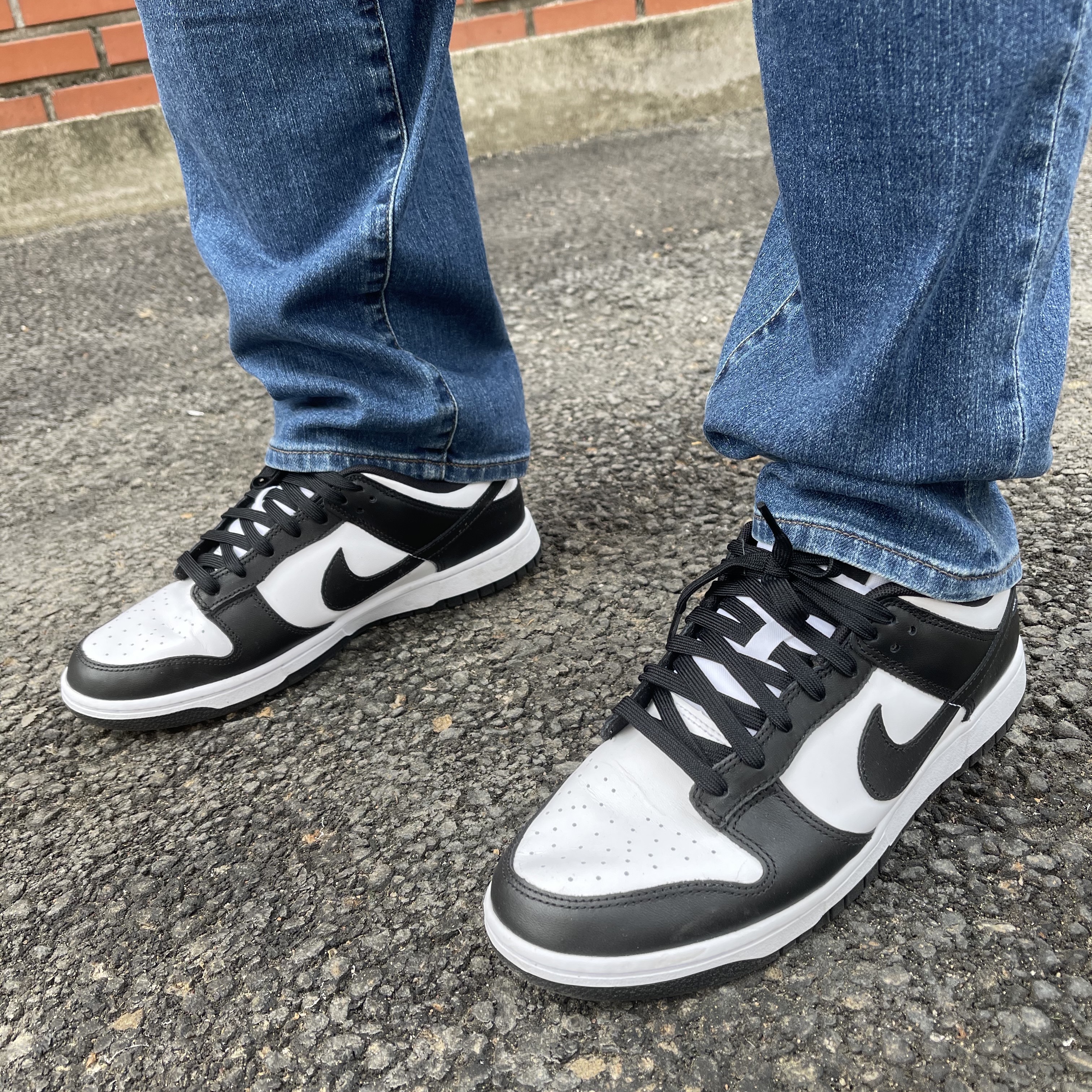 Nike Dunk Low Retro Black 착용 스타일 - 3