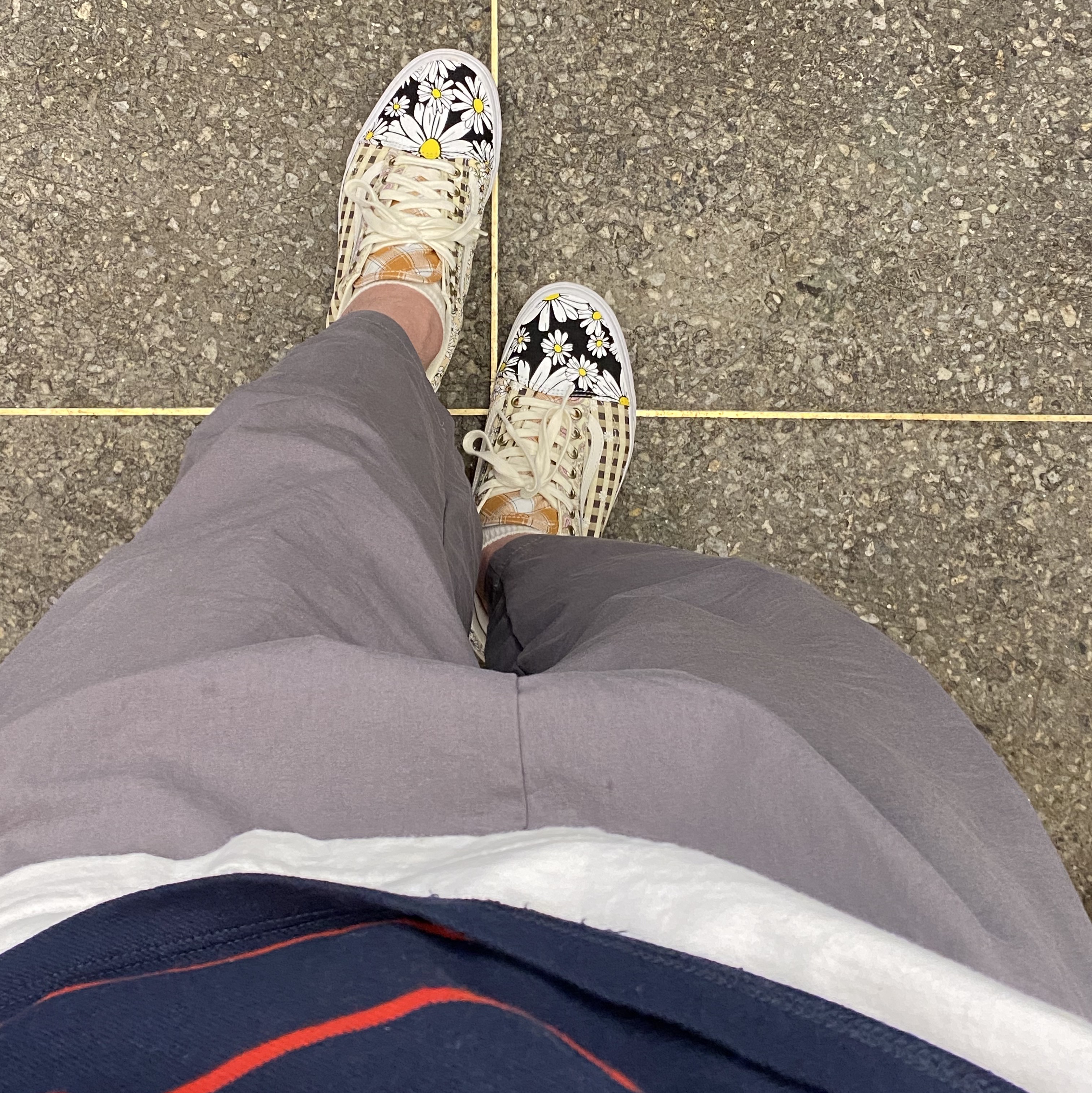 Vans Meadow Patchwork Old Skool 착용 스타일