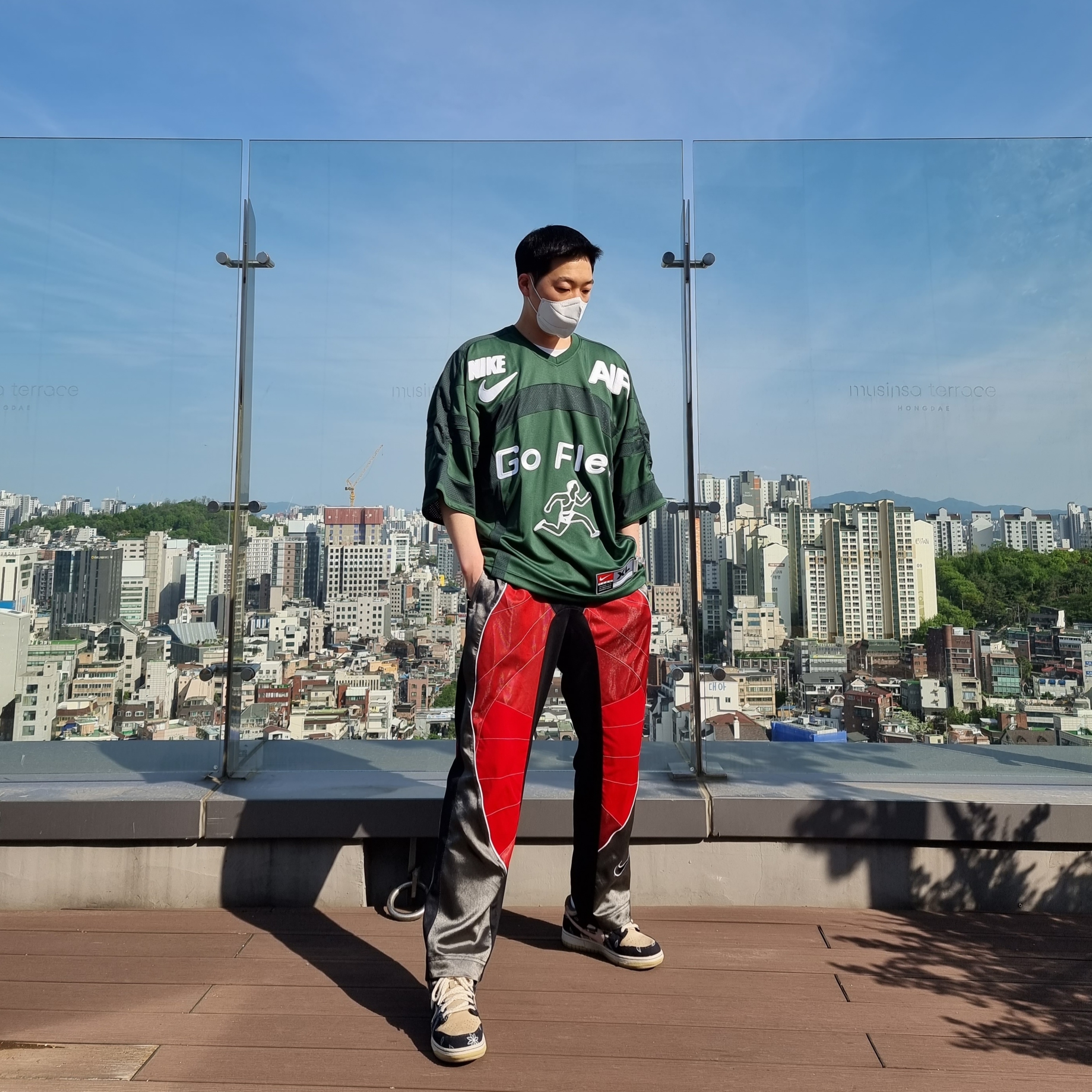 Nike x Cactus Plant Flea Market S/S Jersey Green - Asia, Nike x Cactus Plant Flea Market S/S Jersey Green - US/EU ์ฐฉ์ฉ ์คํ์ผ - 1