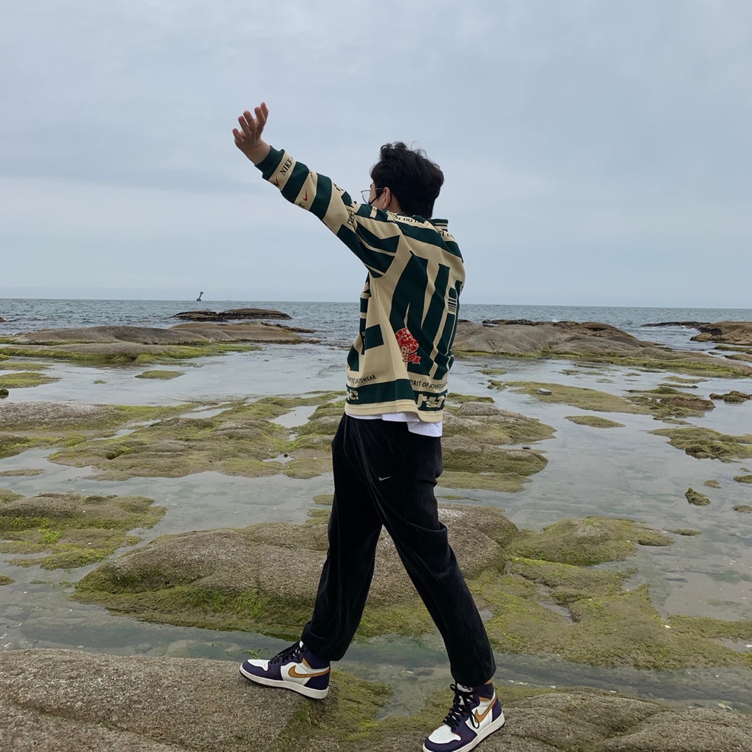 Jordan 1 Retro High OG Defiant SB LA to Chicago, Nike x Cactus Plant Flea Market Long Sleeve Polo Natural - Asia 착용 스타일