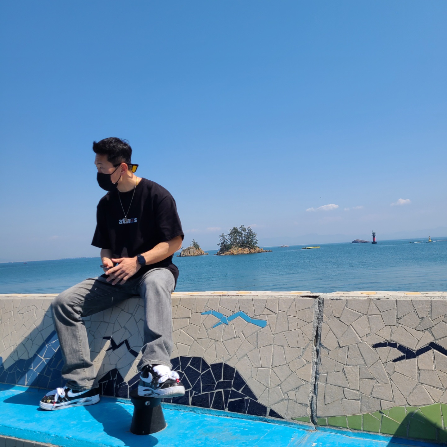 Nike x Peaceminusone Air Force 1 Low Para-Noise 착용 스타일 - 2