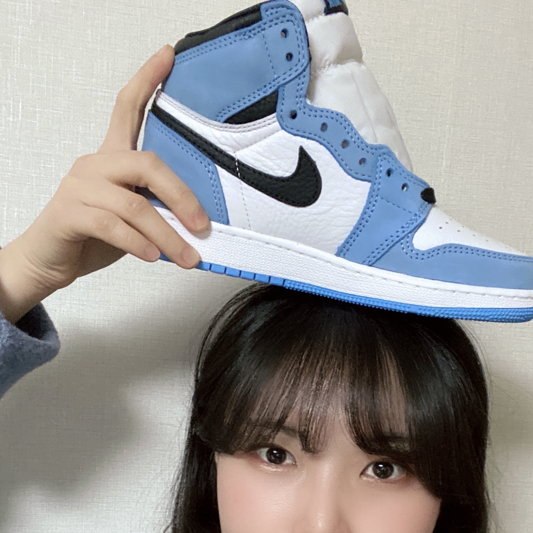 (GS) Jordan 1 Retro High OG University Blue 착용 스타일