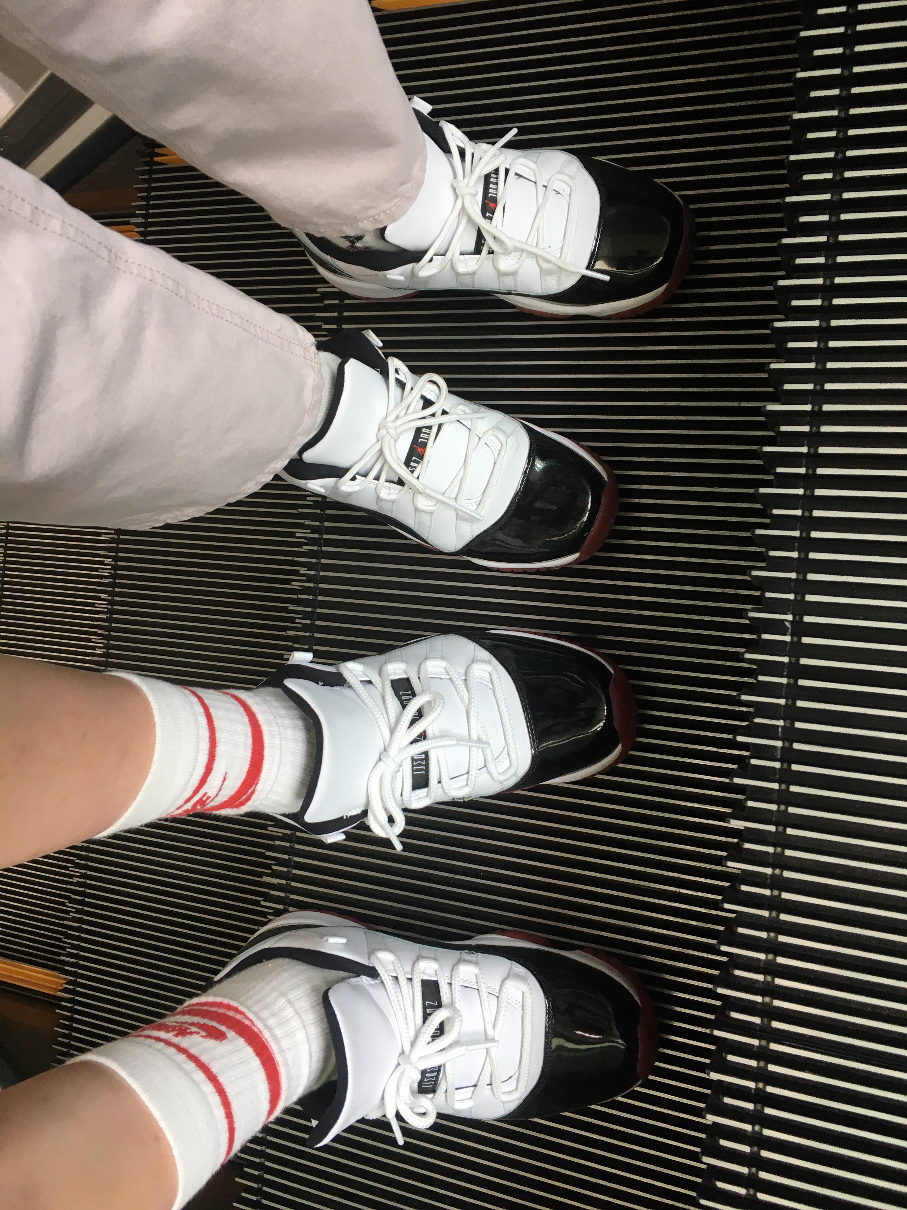 Jordan 11 Retro Low Concord Bred, (GS) Jordan 11 Retro Low Concord Bred 착용 스타일