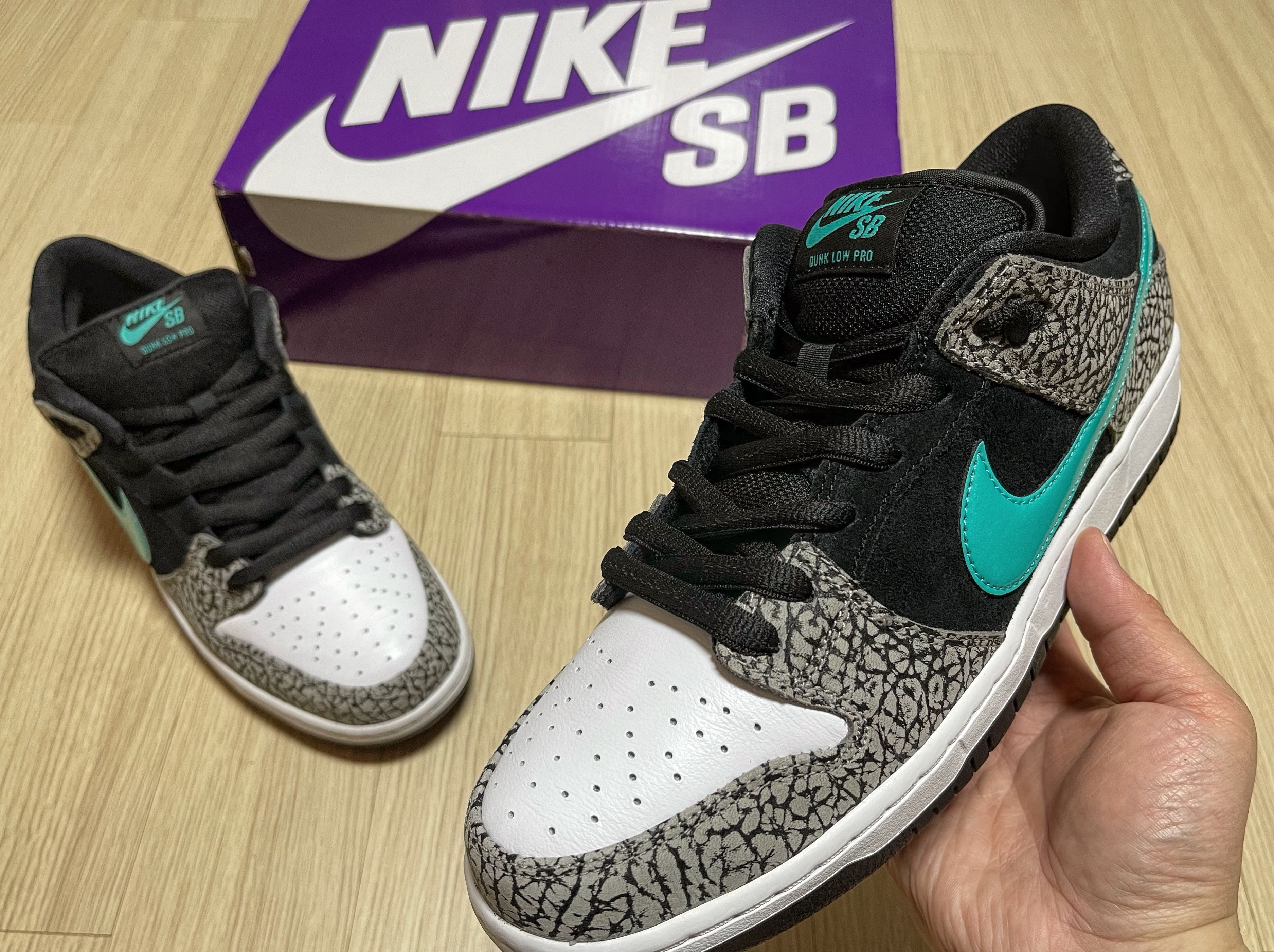 Nike SB Dunk Low Pro Clear Jade 착용 스타일 - 5