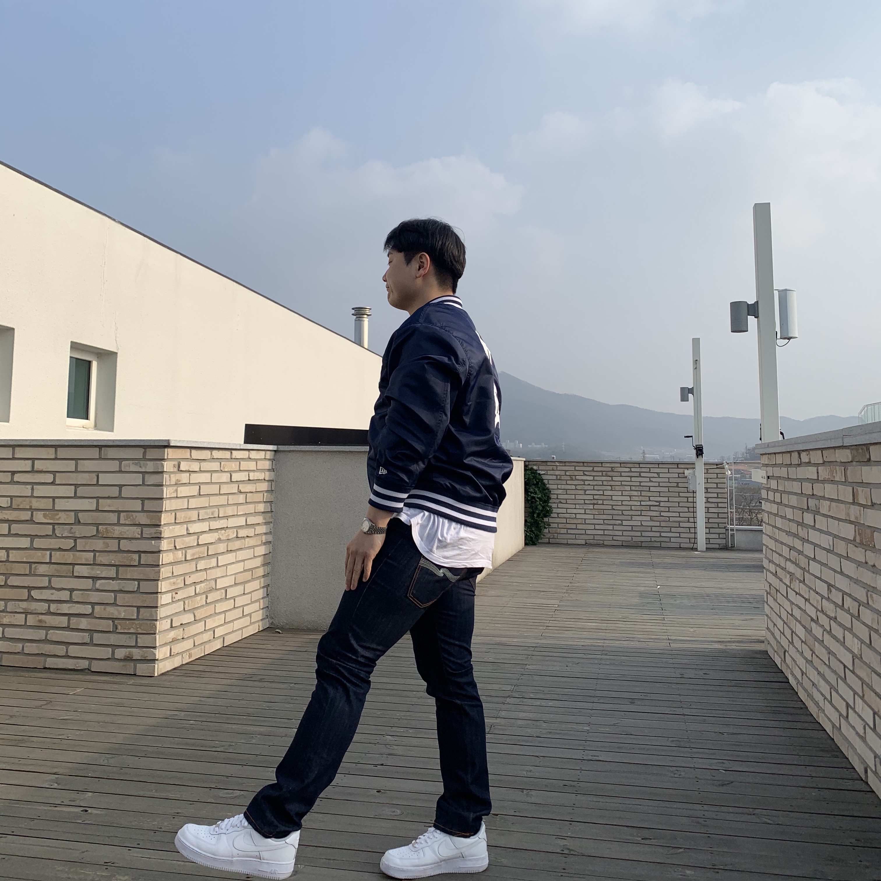 Nike Air Force 1 '07 Low White 착용 스타일