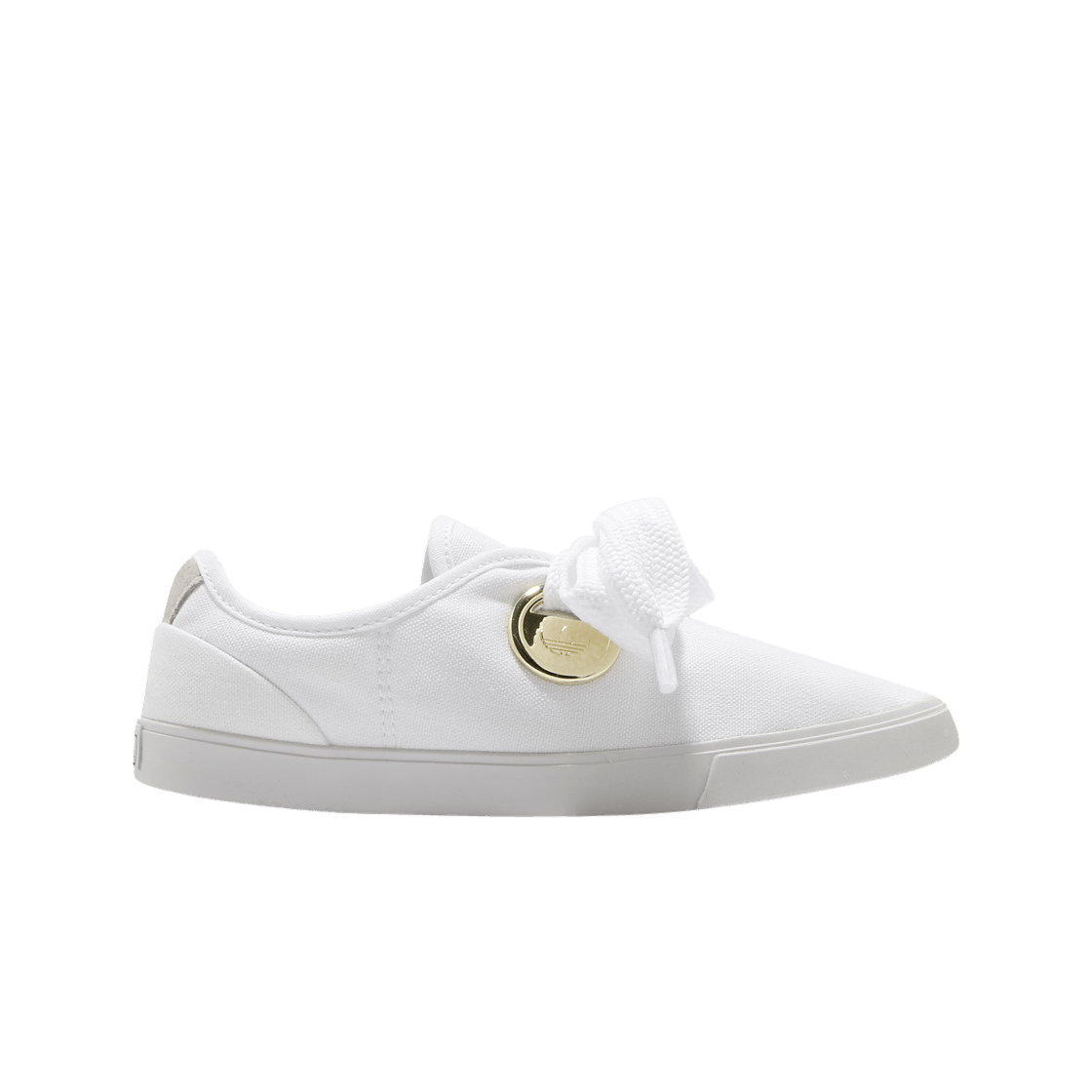 (W) 아디다스 슬릭 로우 화이트 골드 메탈릭((W) Adidas Sleek Low White Gold Metallic) - 1