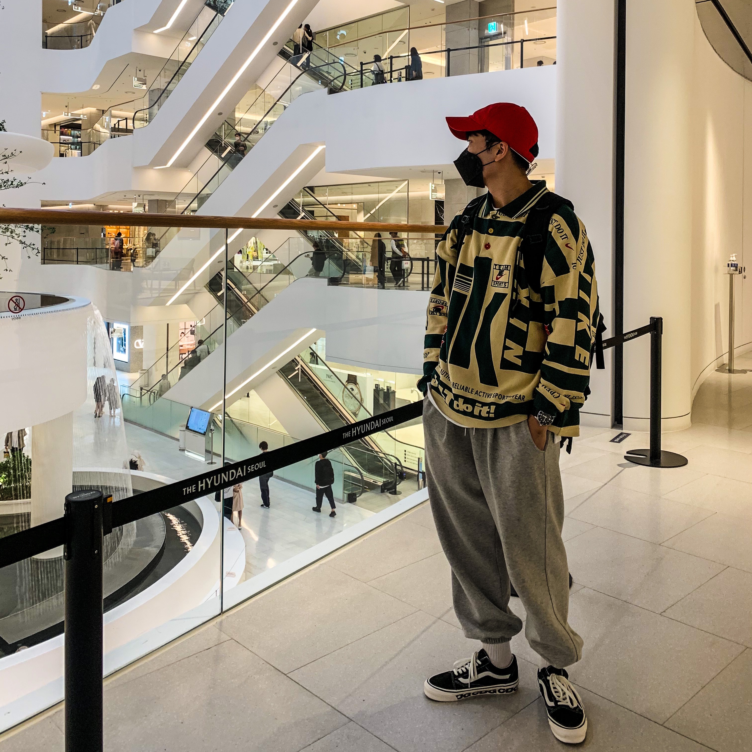 Nike x Cactus Plant Flea Market Long Sleeve Polo Natural - Asia, Nike x Cactus Plant Flea Market Long Sleeve Polo Natural - US/EU 착용 스타일 - 3