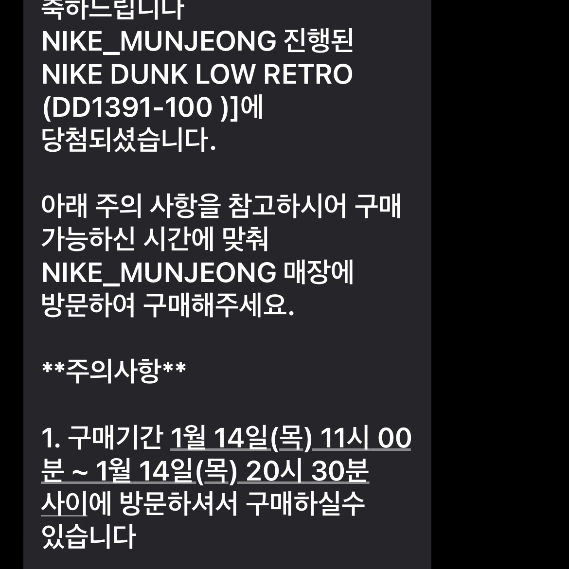 Nike Dunk Low Retro Black 착용 스타일 - 1
