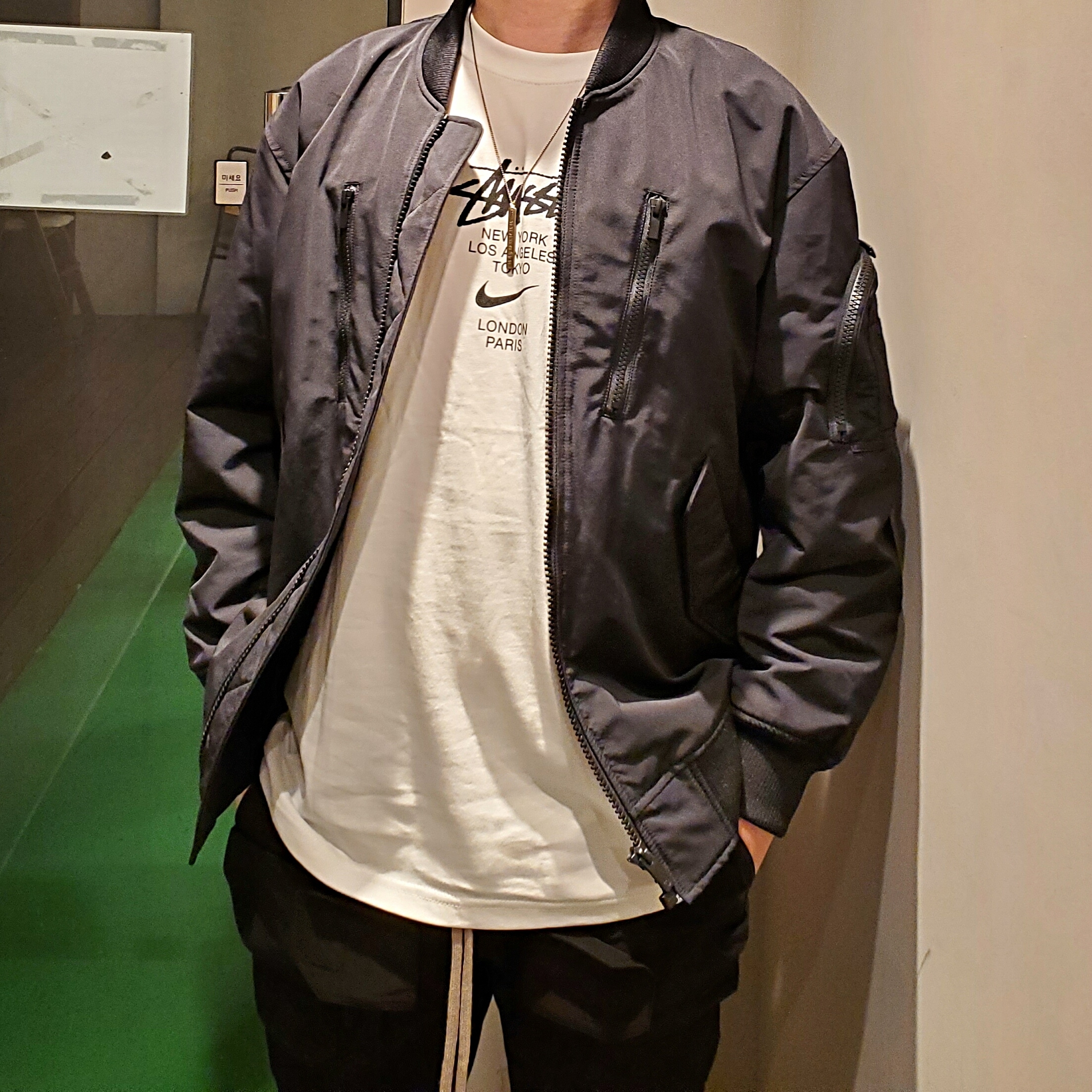 Nike x Stussy WT T-Shirt White - US/EU 착용 스타일