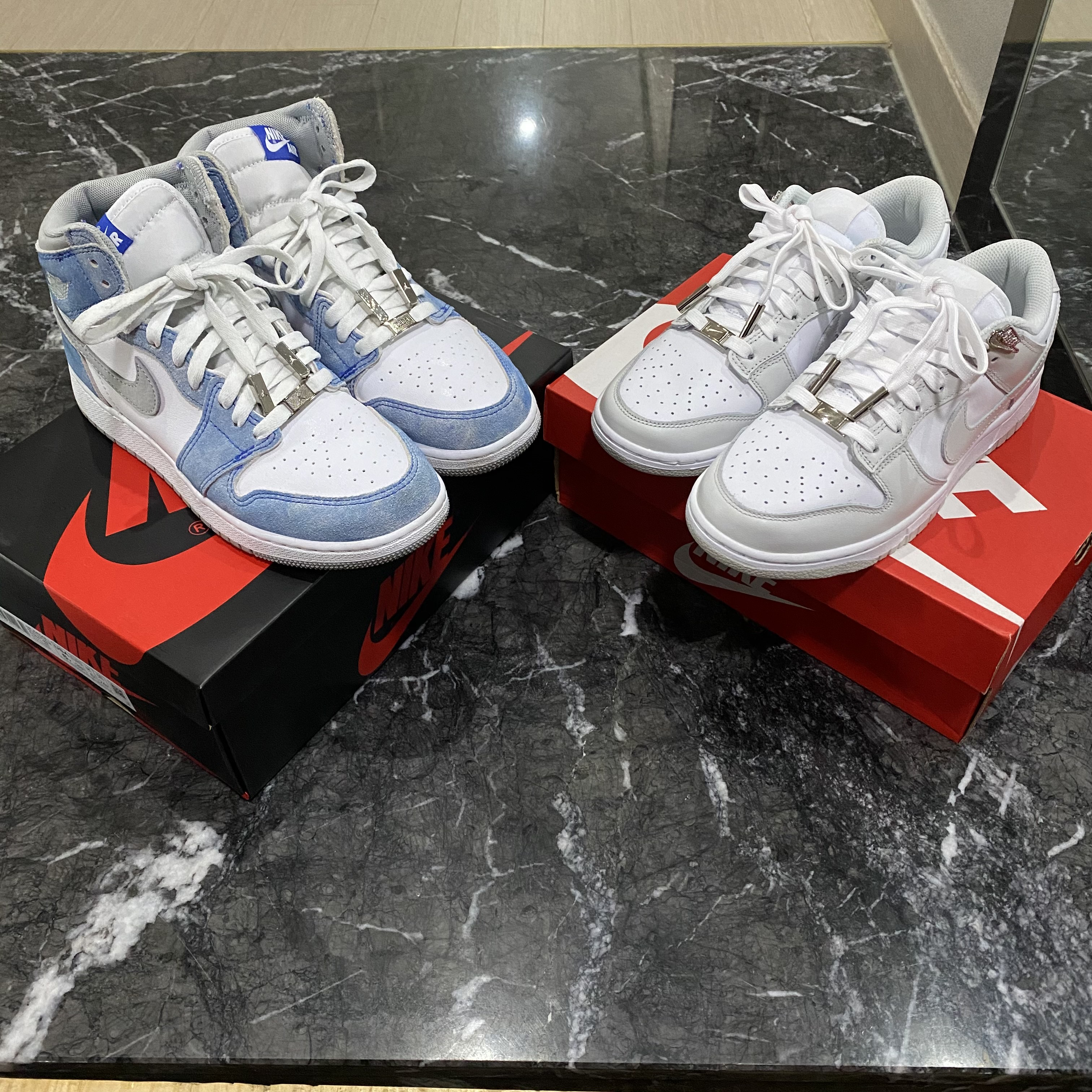 Jordan 1 Retro High OG Hyper Royal, (GS) Jordan 1 Retro High OG Hyper Royal 착용 스타일