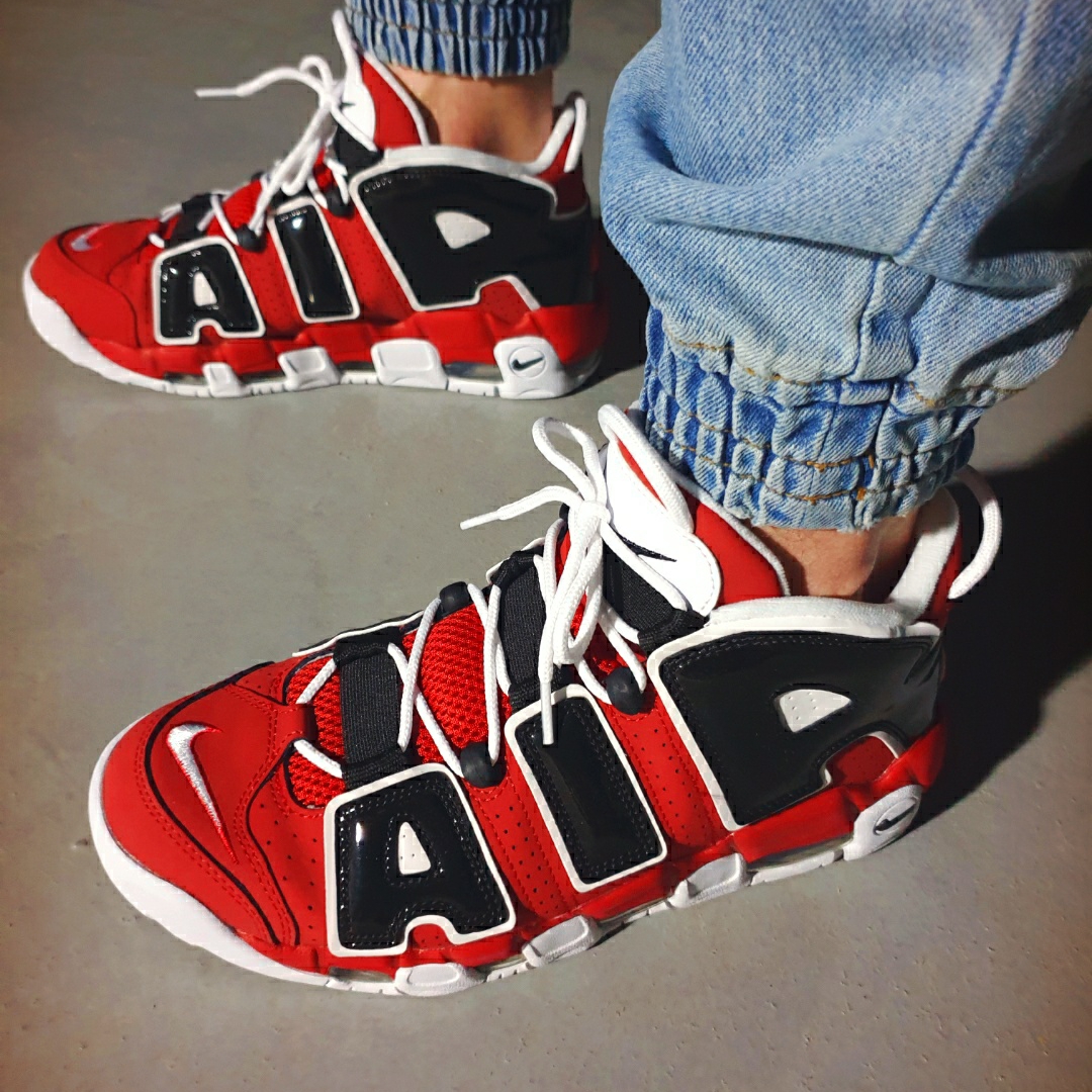Nike Air More Uptempo 96 Bulls 2021 착용 스타일 - 5