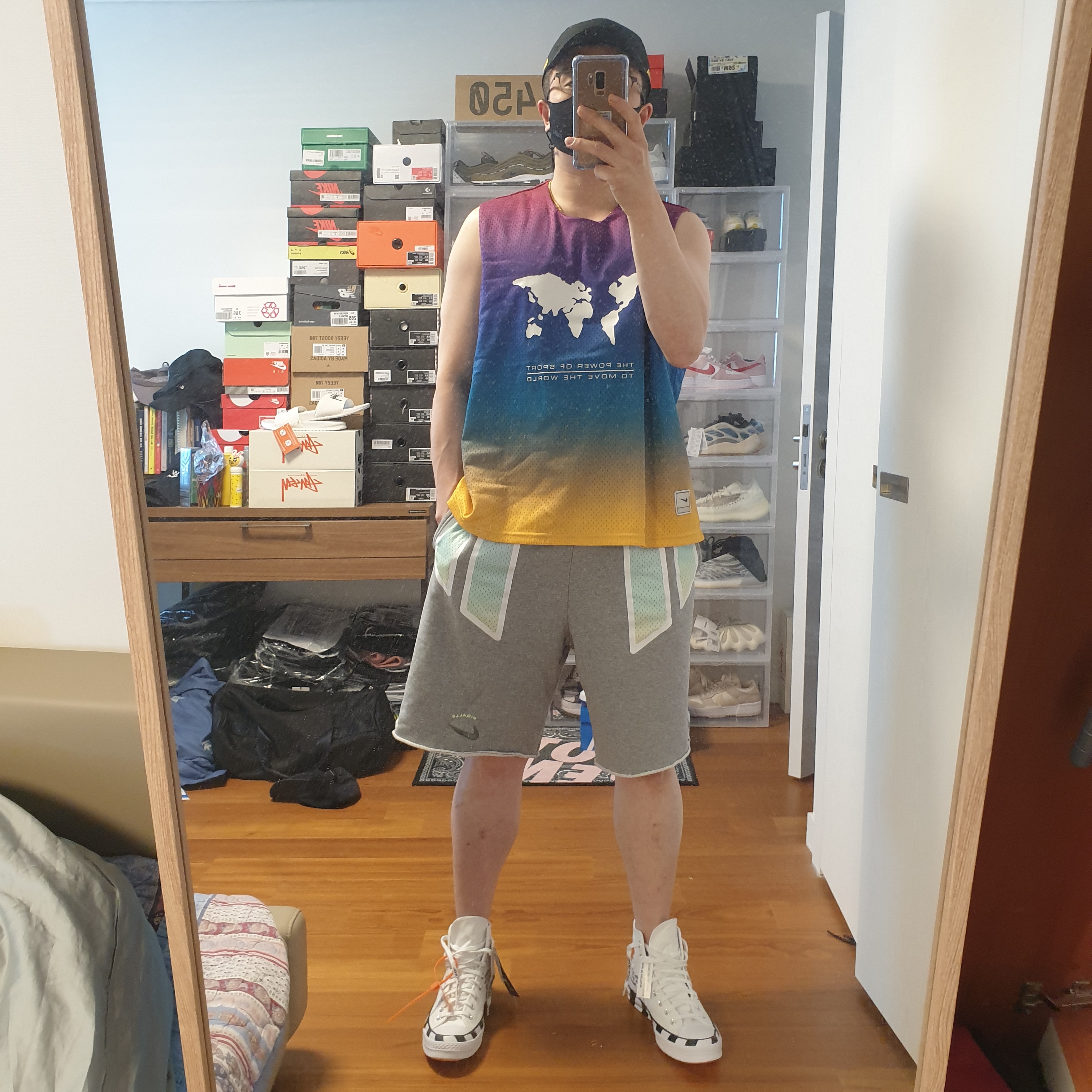 Nike x Drake Nocta Essential Cap Black, Converse x Off-White Chuck 70 High V2 2021 착용 스타일 - 2
