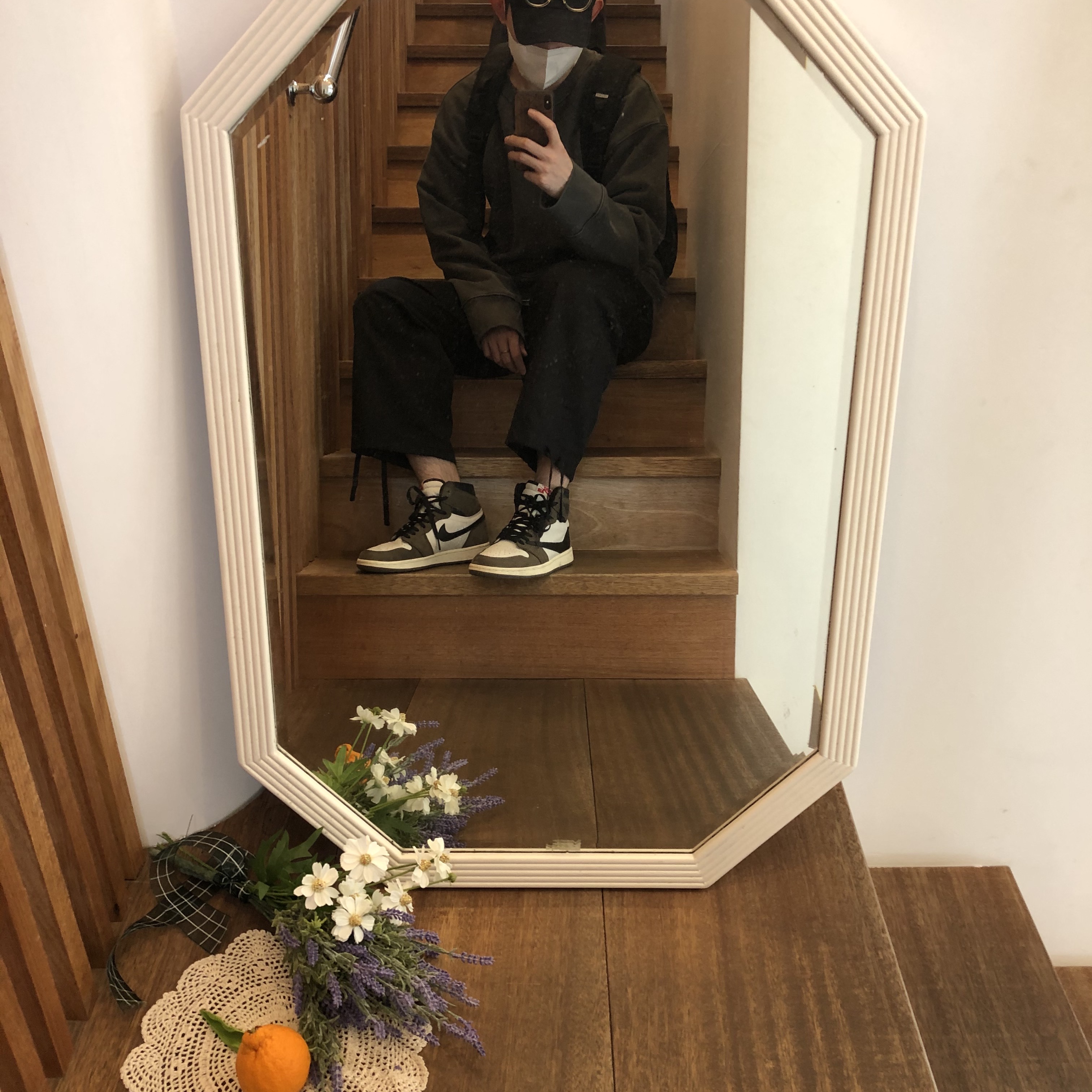 Jordan 1 x Travis Scott Retro High OG SP Mocha 착용 스타일
