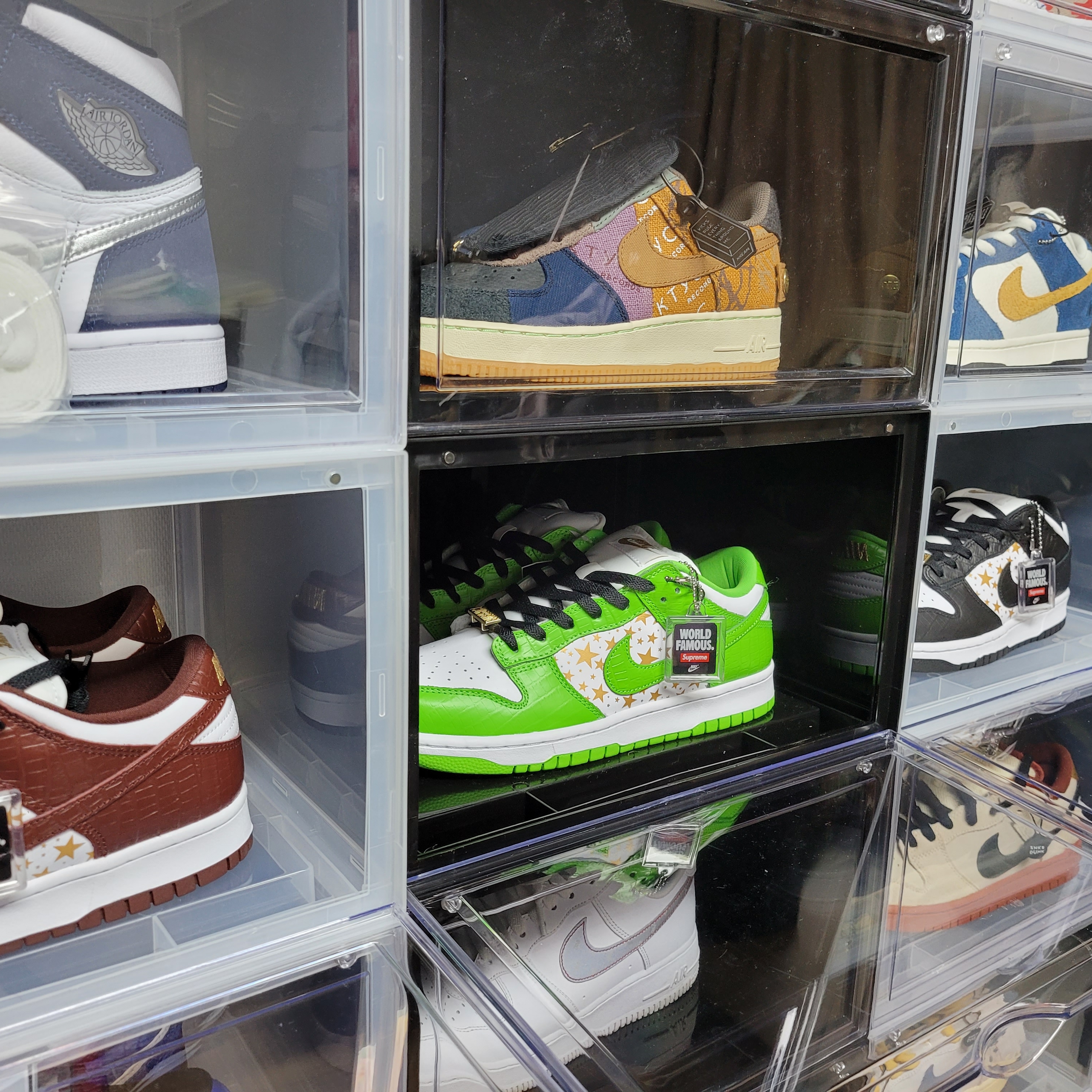 Nike x Supreme SB Dunk Low Mean Green, Nike x Supreme SB Dunk Low Black 착용 스타일